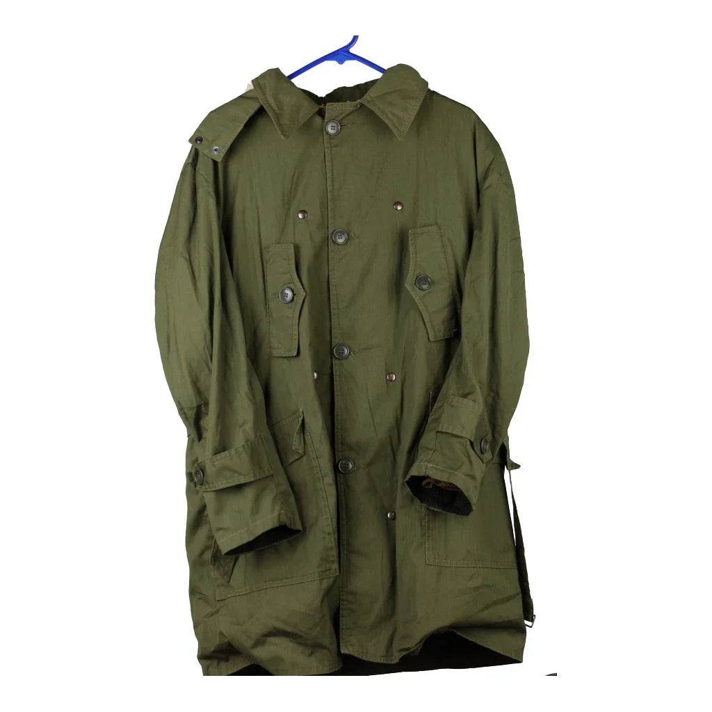 Buy Unbranded Coat - XL Khaki Polyester Blend Refurbished - $34.83 Unbranded Coat - XL Khaki Polyester Blend Refurbished - Thrifted (note: this is a term often used to describe second- refurbished available on Cerqular