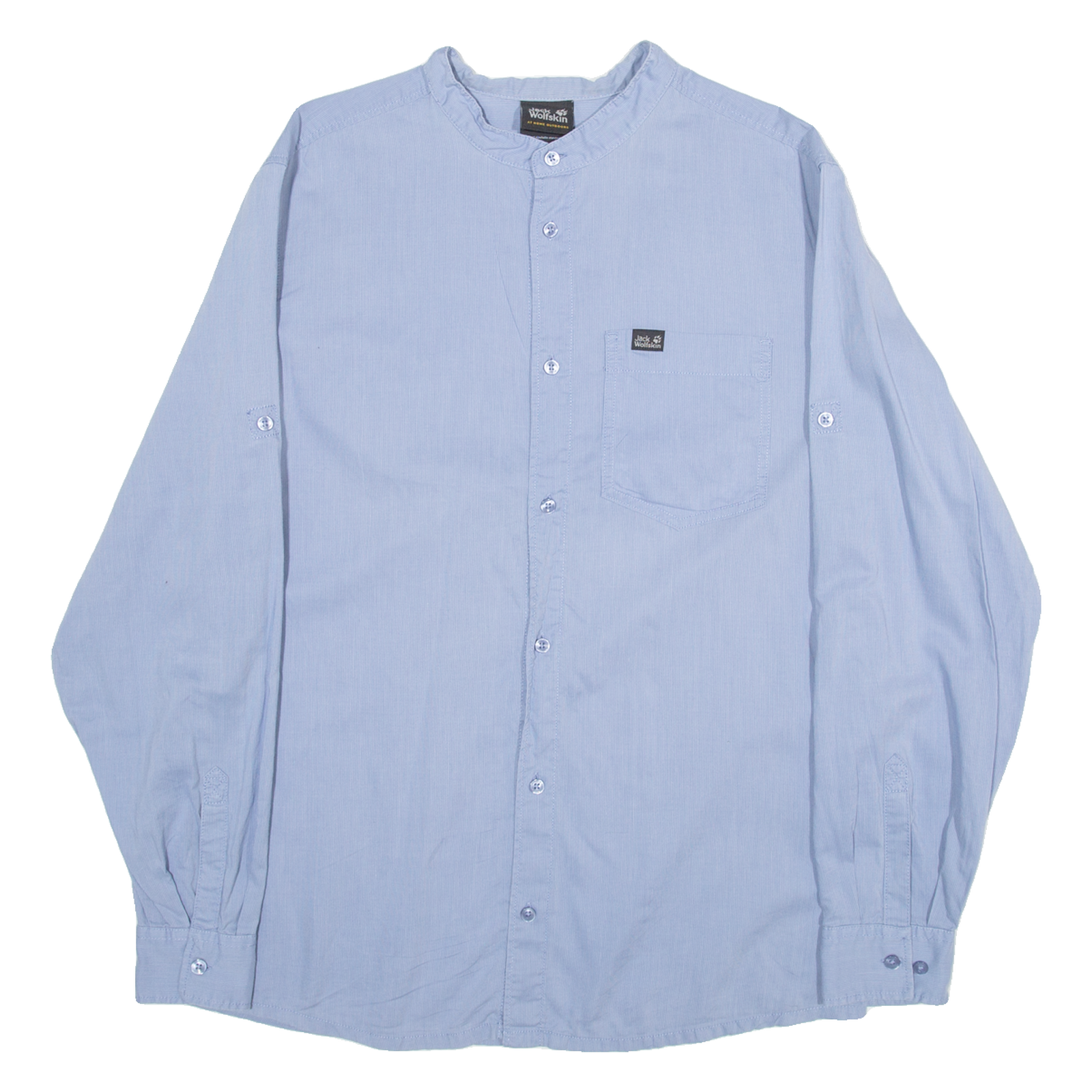 JACK WOLFSKIN Mens Plain Shirt Blue Long Sleeve M Refurbished - N/A refurbished available on Cerqular