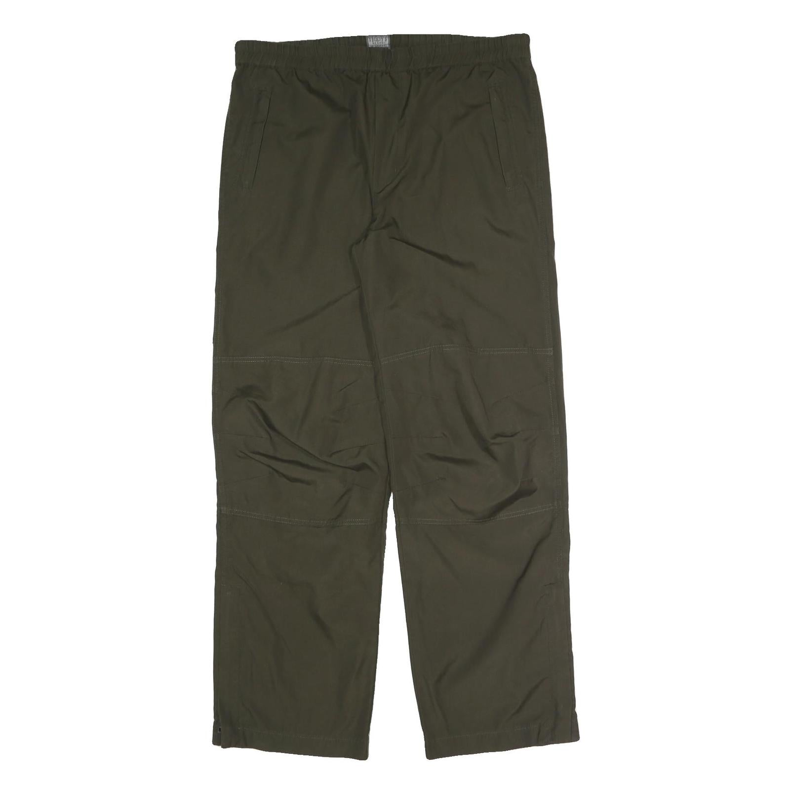TEDDY'S Mens Polyester Blend Green Relaxed Drawstring Trousers W36 L32 Casual Refurbished - N/A refurbished available on Cerqular
