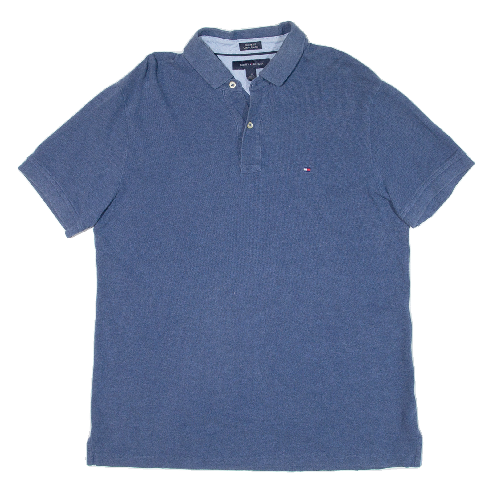 TOMMY HILFIGER Custom Fit Mens Polo Shirt Blue L Refurbished - N/A refurbished available on Cerqular