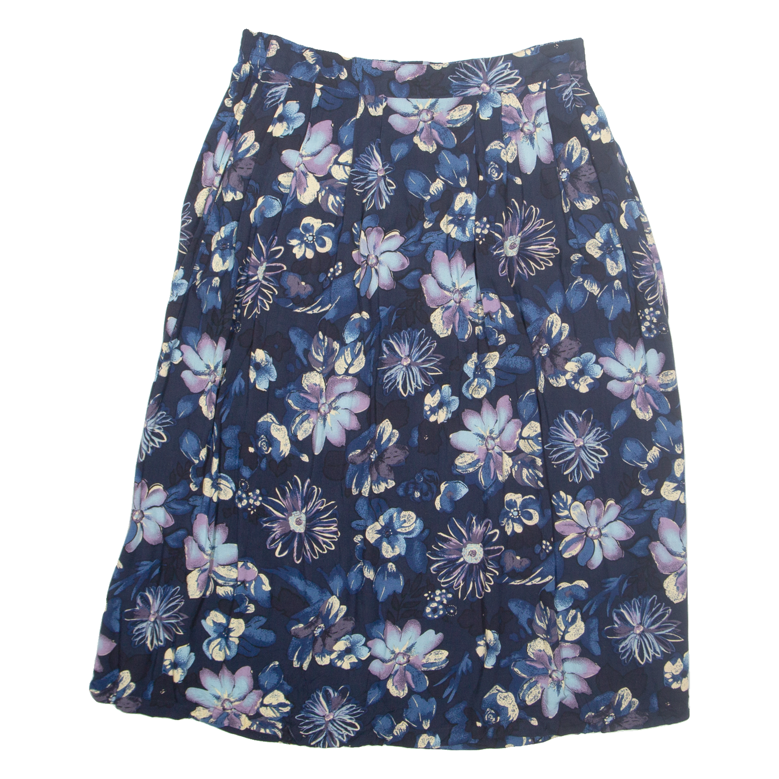SAG HARBOUR Womens A-Line Skirt Blue Midi L Refurbished - N/A refurbished available on Cerqular