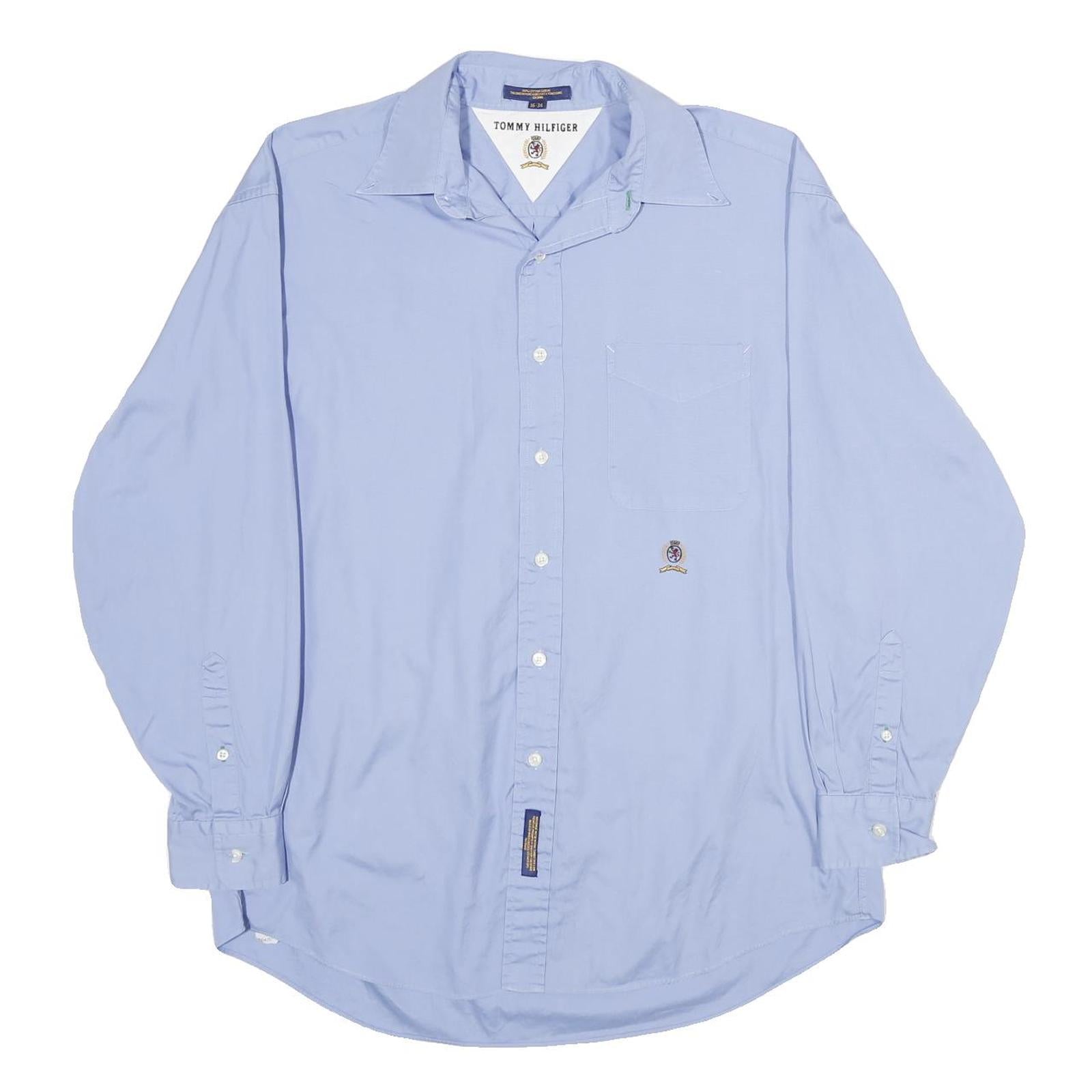 Buy TOMMY HILFIGER Mens Blue Classic Cotton Shirt L Formal Button Long Sleeve Refurbished - $45.49 TOMMY HILFIGER Mens Blue Classic Cotton Shirt L Formal Button Long Sleeve Refurbished - N/A refurbished available on Cerqular