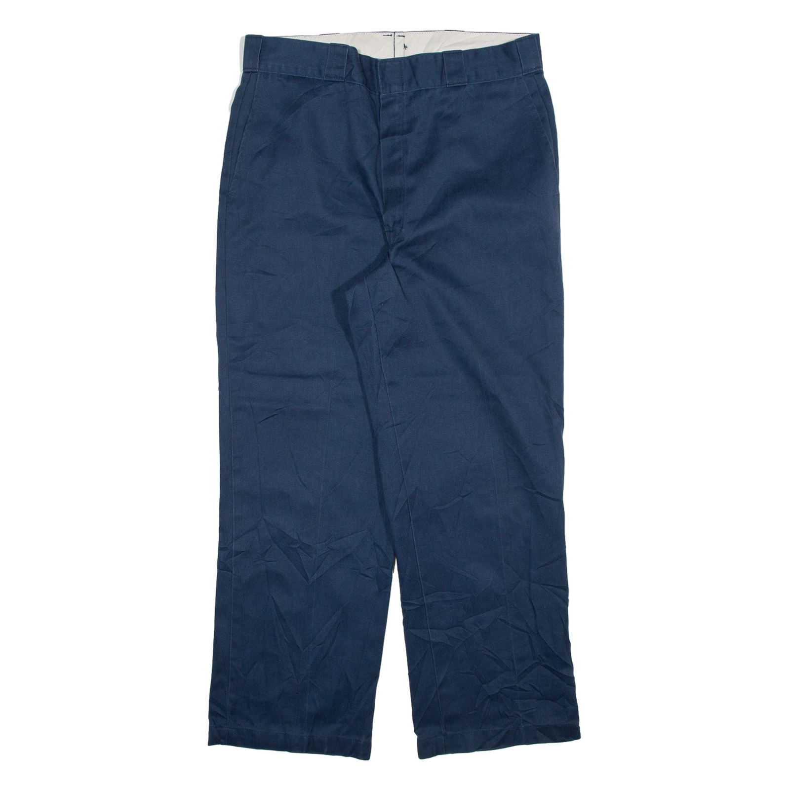 DICKIES Mens Trousers Blue Regular Straight W34 L28 Refurbished - N/A refurbished available on Cerqular