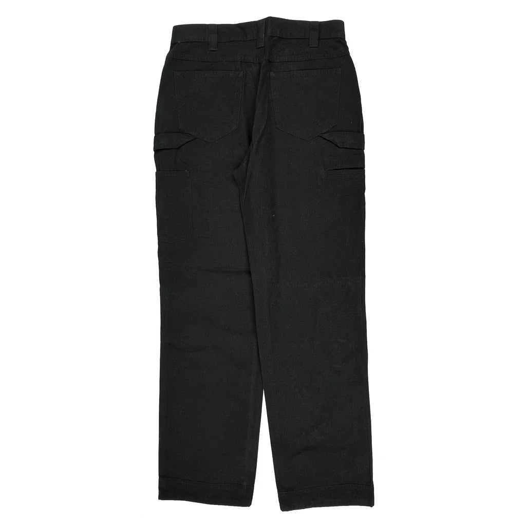 Unbranded Cargo Cargo Trousers - 32W 34L Black Cotton Refurbished - Thrifted (note: this is a term often used to describe second- refurbished available on Cerqular