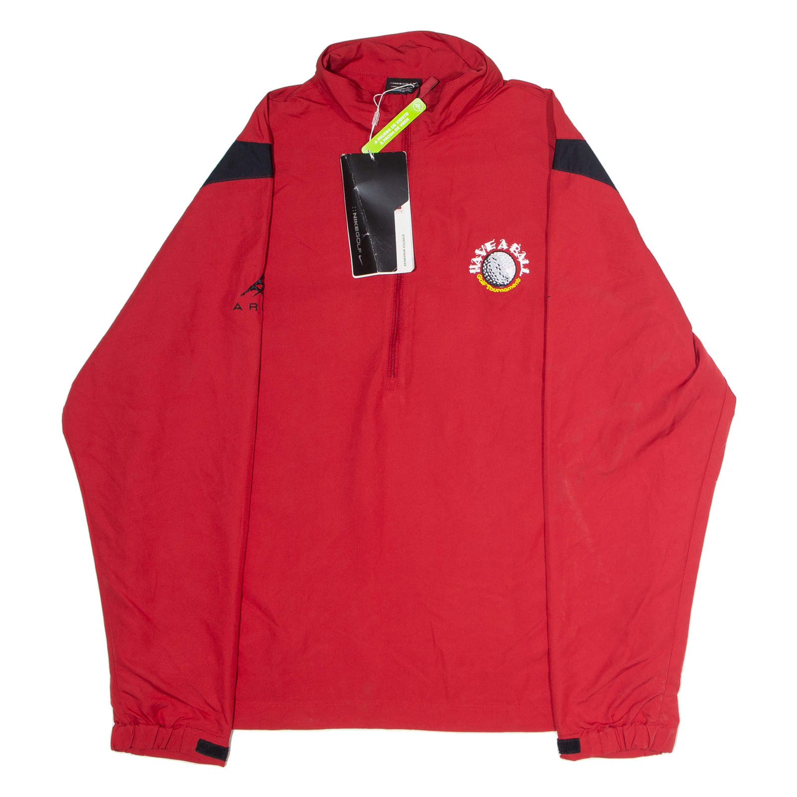 NIKE Have A Ball Golf Tournament Mens Pullover Jacket Red USA L Refurbished - N/A refurbished available on Cerqular