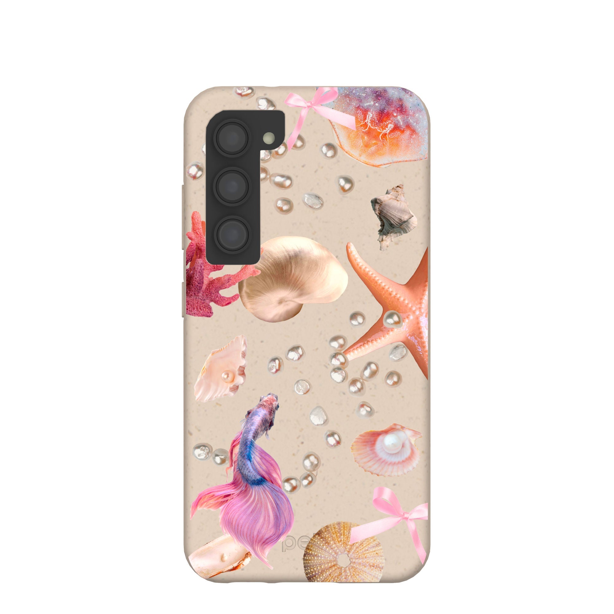 Seashell Aqua Dreams Samsung Galaxy S23 Case Refurbished - Pela Case refurbished available on Cerqular
