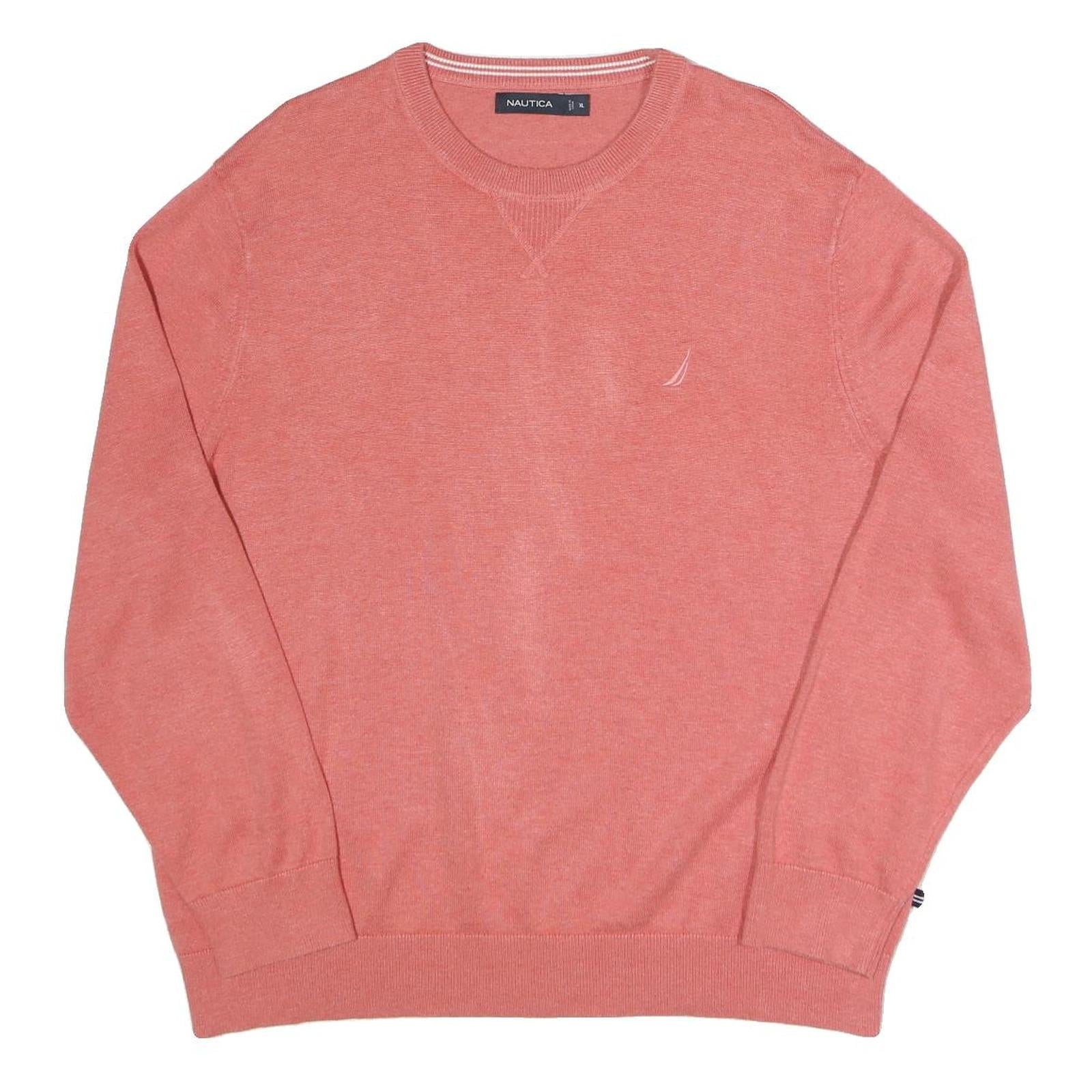 Buy NAUTICA Mens Coral Plain Cotton Blend Jumper Crew Neck Regular XL Casual Comfort Refurbished - $28.59 NAUTICA Mens Coral Plain Cotton Blend Jumper Crew Neck Regular XL Casual Comfort Refurbished - N/A refurbished available on Cerqular