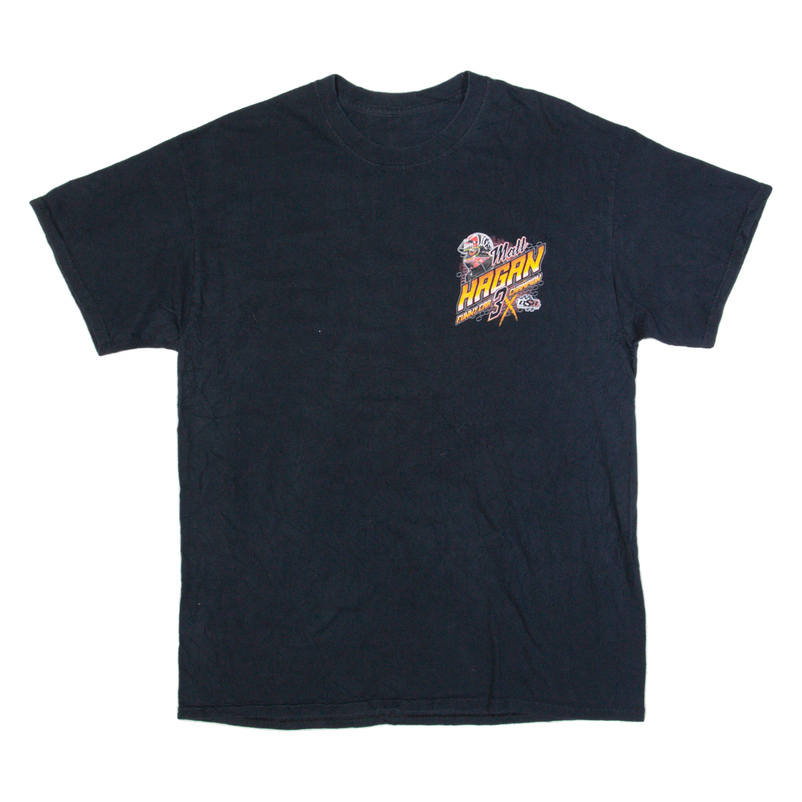 Matt Hagan Racing Mens T-Shirt Black USA M Refurbished - N/A refurbished available on Cerqular