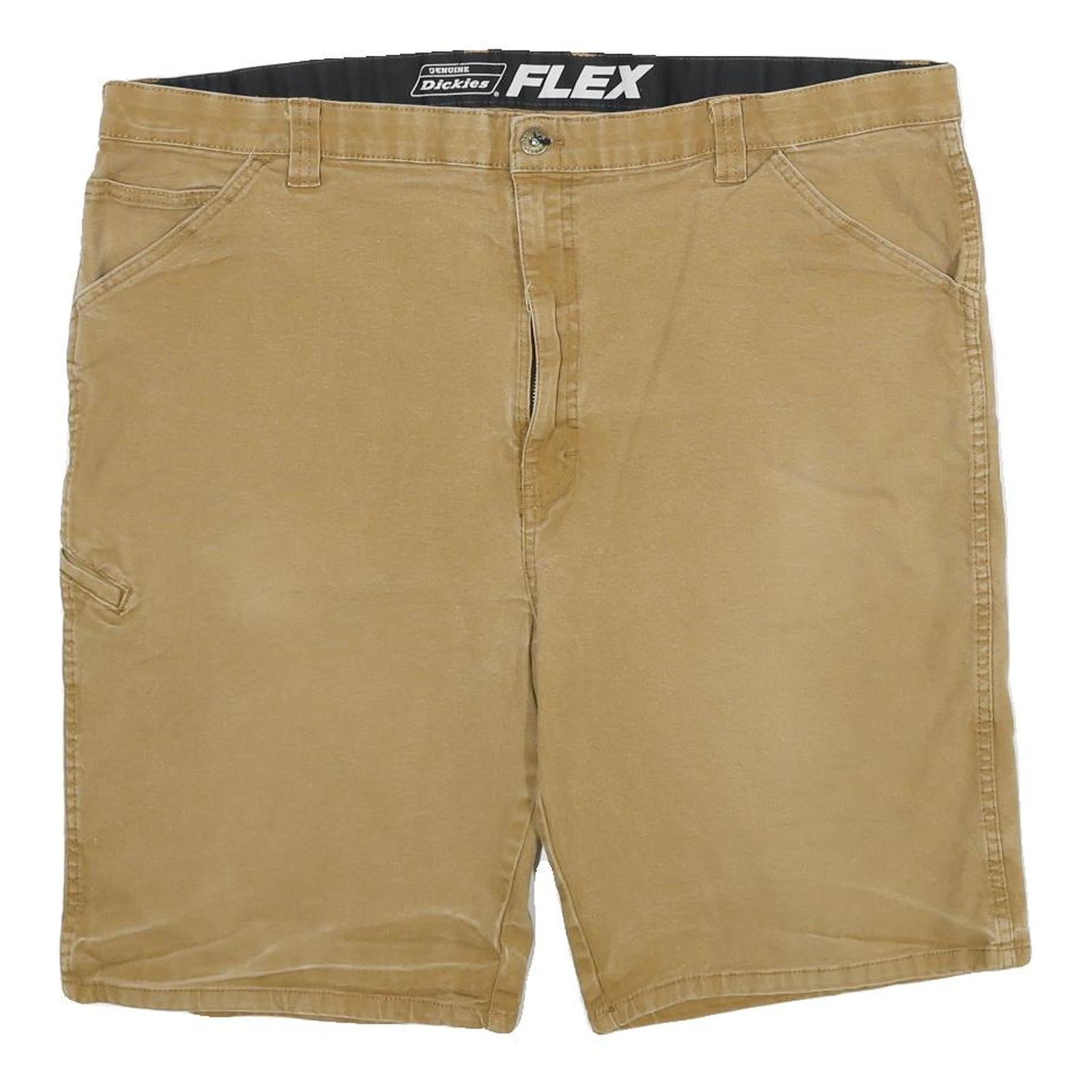 DICKIES Mens Shorts Beige Cotton Blend Casual 2XL W44 Workwear Flexible Fit Refurbished - N/A refurbished available on Cerqular
