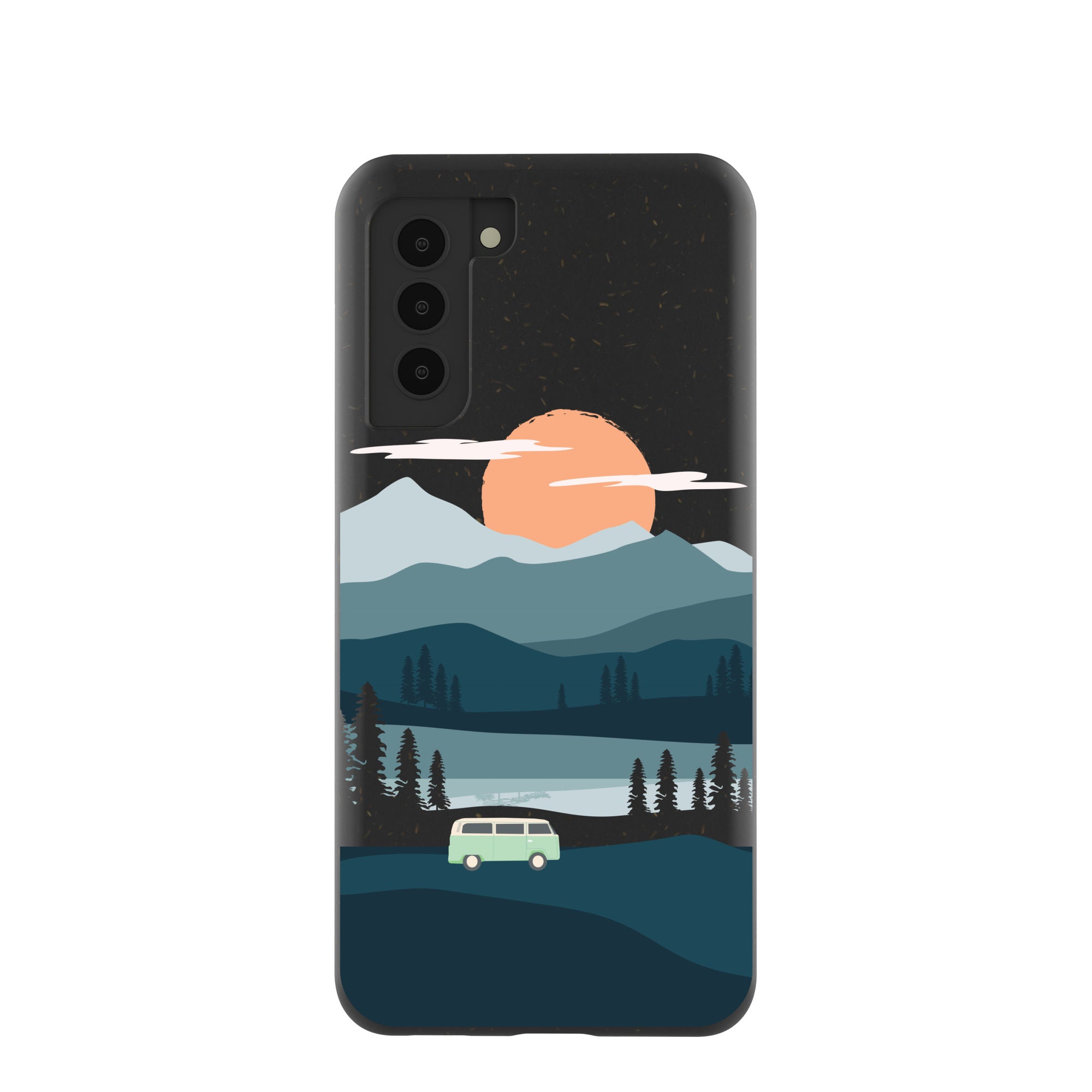 Black Digital Nomad Samsung Galaxy S21 Case Refurbished - Pela Case refurbished available on Cerqular