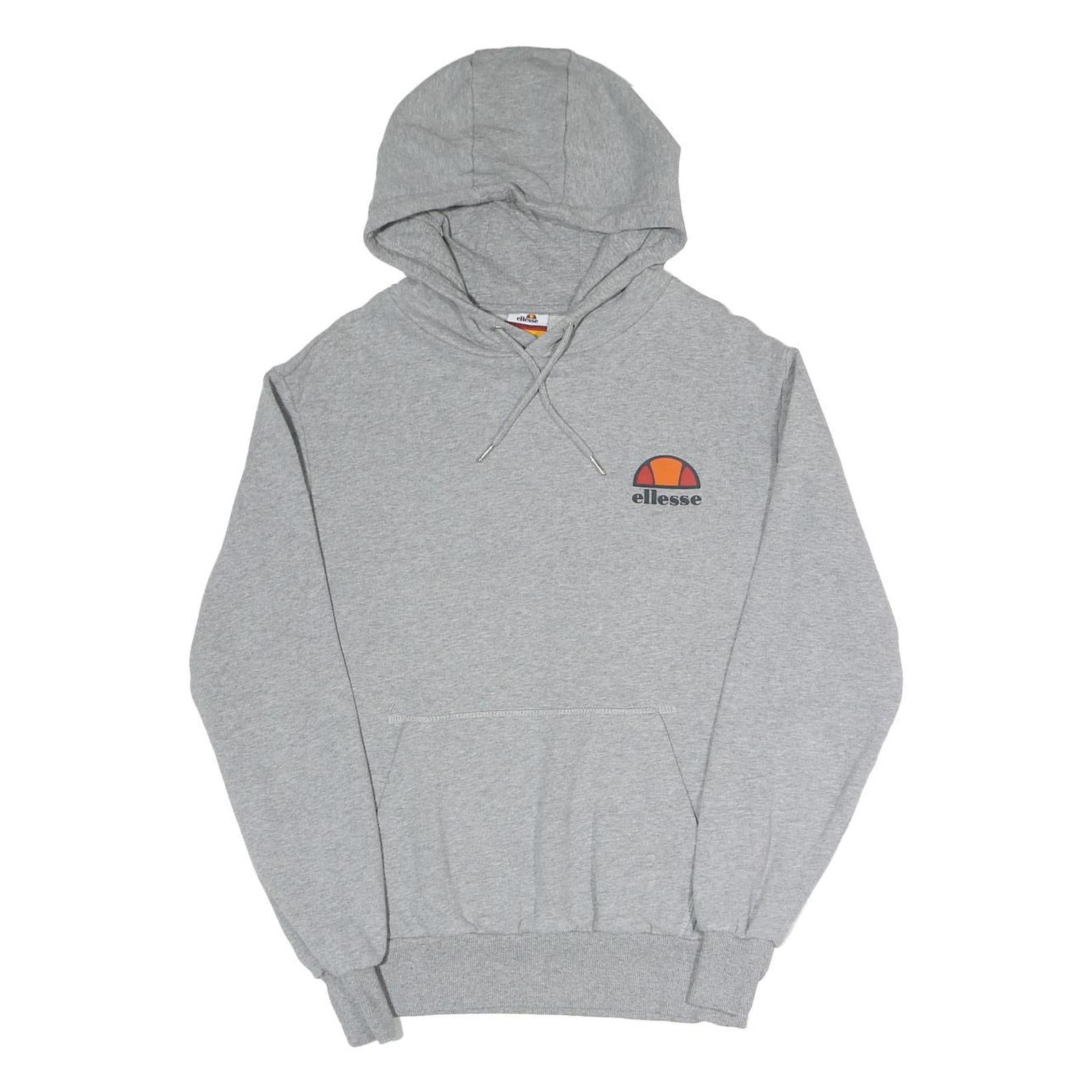 ELLESSE Mens Grey Hoodie S Cotton Blend Pullover Logo Casual Sweatshirt Refurbished - N/A refurbished available on Cerqular