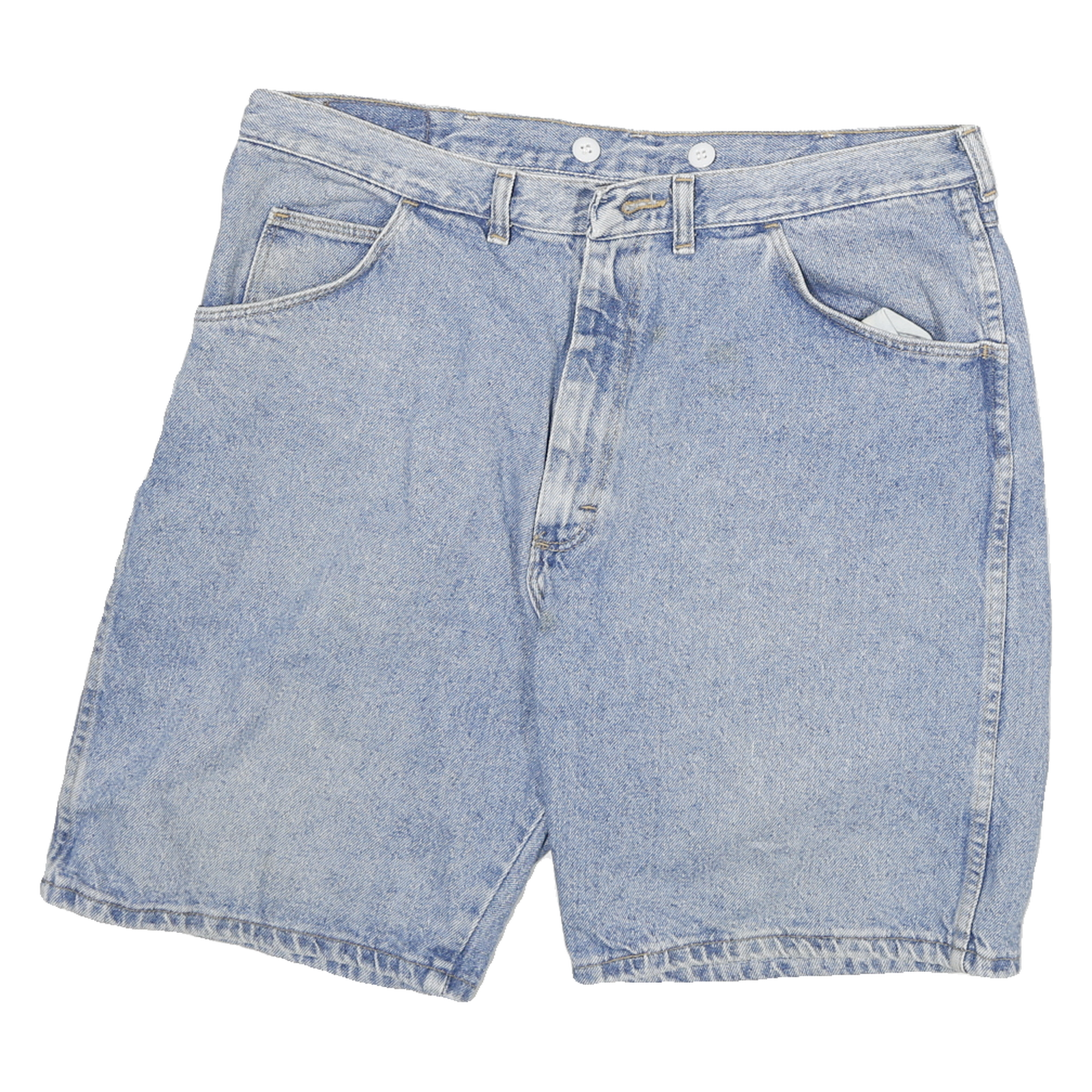WRANGLER Mens Denim Blue Casual Shorts XL W34 Classic Fit Cotton Blend Refurbished - N/A refurbished available on Cerqular