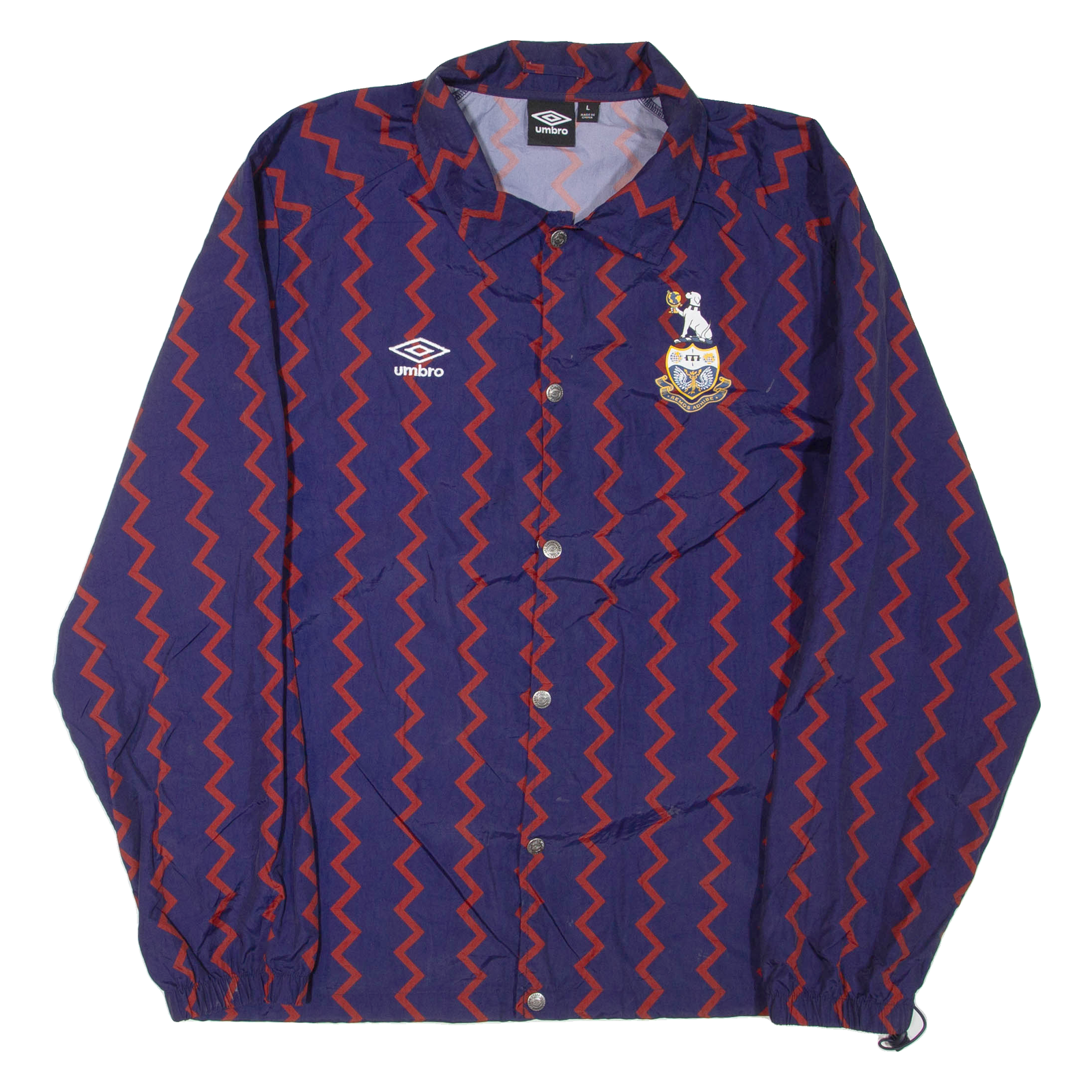 UMBRO Mens Track Jacket Blue Nylon Striped L Refurbished - N/A refurbished available on Cerqular