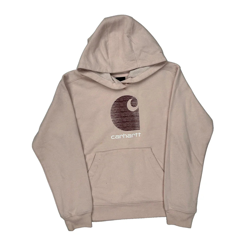 Age 8 Carhartt Hoodie - Small Pink Cotton Refurbished - Thrifted (note: this is a term often used to describe second- refurbished available on Cerqular