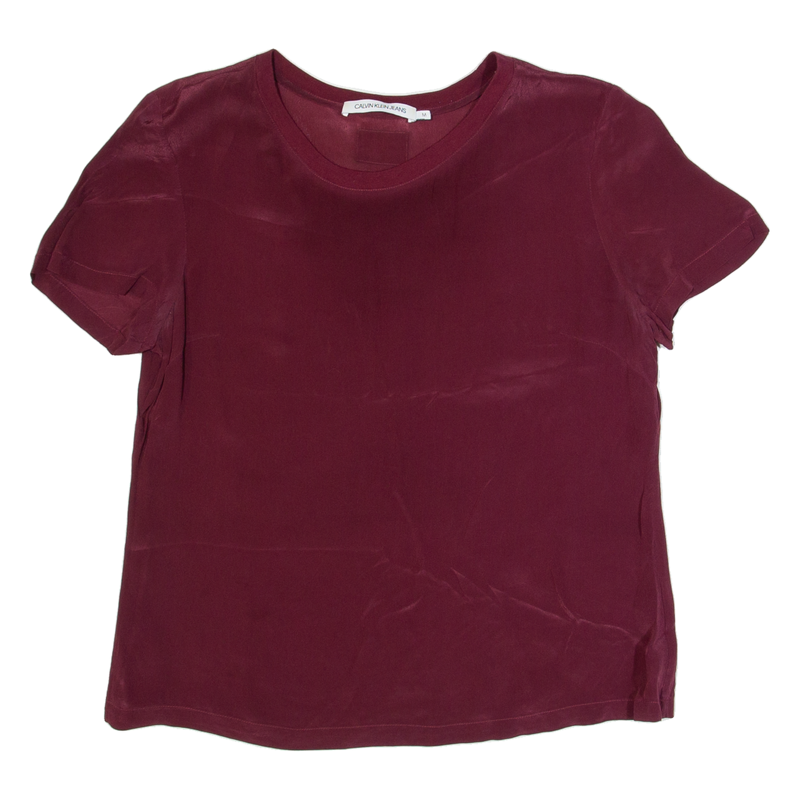 CALVIN KLEIN JEANS Womens Top Red M Refurbished - N/A refurbished available on Cerqular