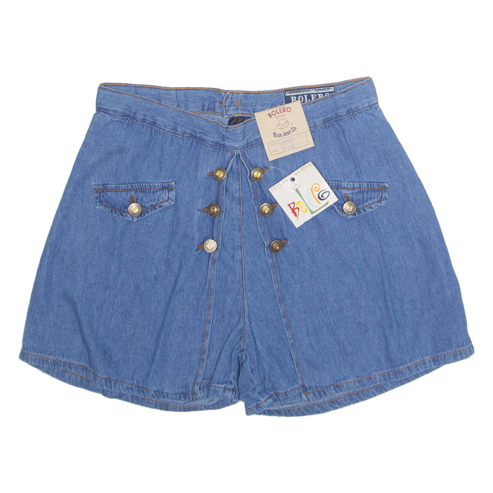 BOLERO Womens Denim Shorts Blue S W28 Refurbished - N/A refurbished available on Cerqular