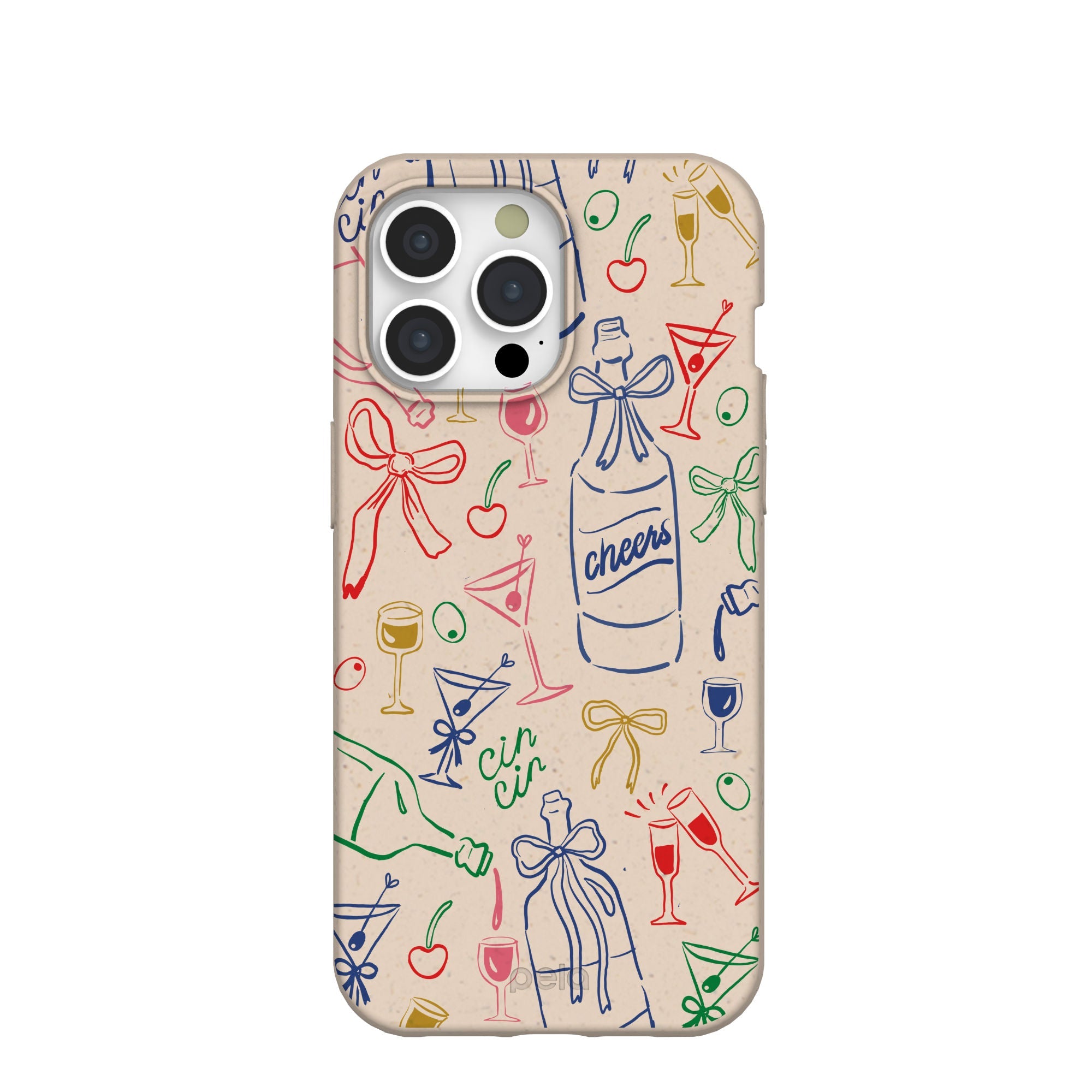 Seashell Midnight Toast iPhone 15 Pro Max Case Refurbished - Pela Case refurbished available on Cerqular