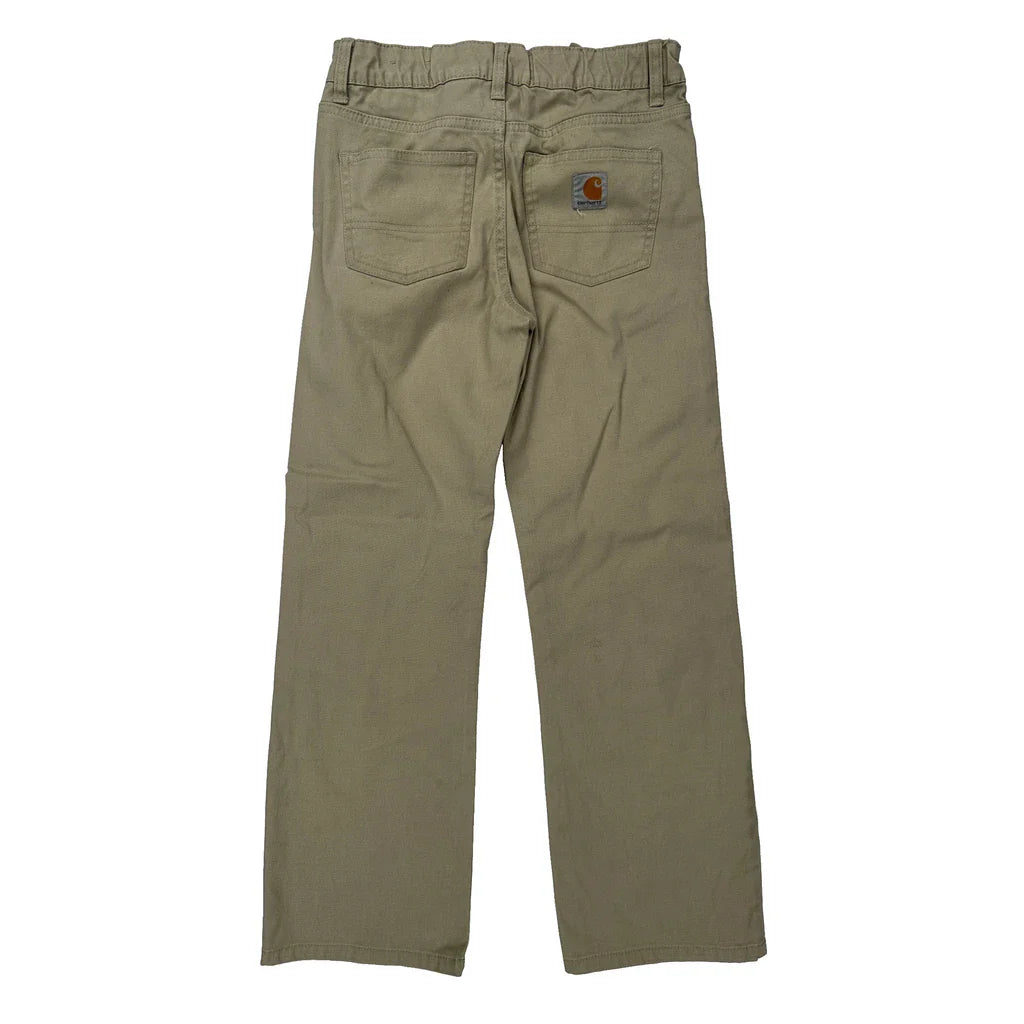 Age 12 Carhartt Trousers - Medium Beige Cotton Blend Refurbished - Thrifted (note: this is a term often used to describe second- refurbished available on Cerqular