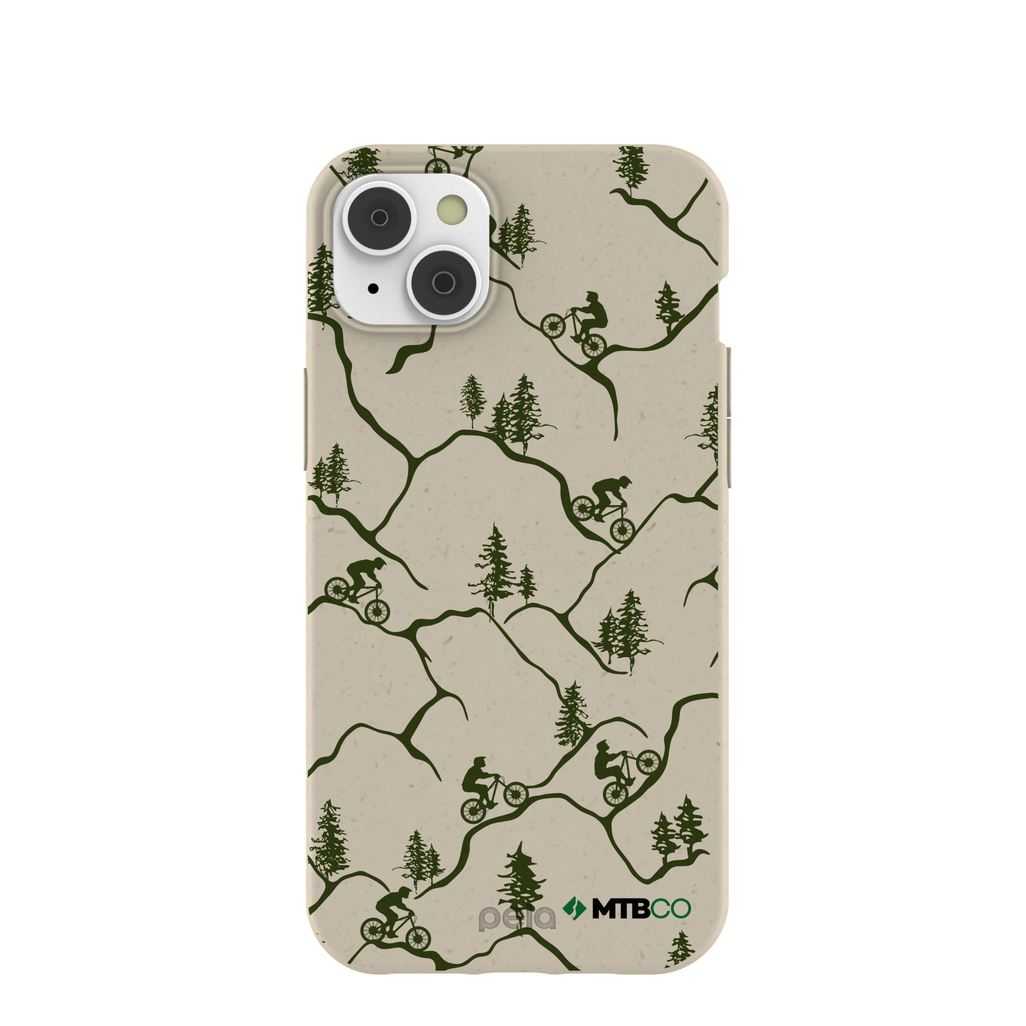 London Fog Bike Trek MTBCO iPhone 14 Plus Case Refurbished - Pela Case refurbished available on Cerqular