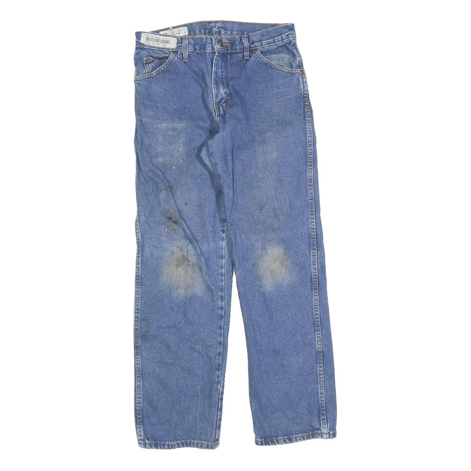DICKIES Mens Blue Regular Straight Denim Medium W30 L30 Workwear Zip Jeans Refurbished - N/A refurbished available on Cerqular