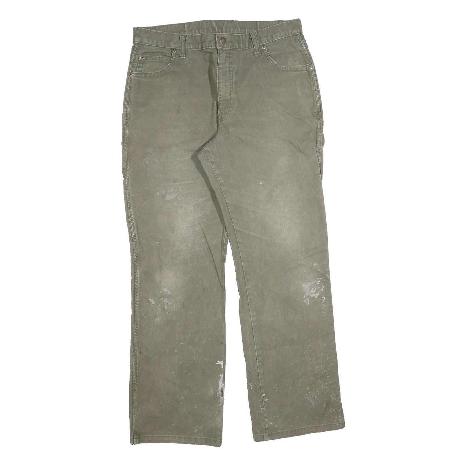 DICKIES Mens Regular Fit Straight Leg Denim Medium W34 L32 Workwear Utility Refurbished - N/A refurbished available on Cerqular