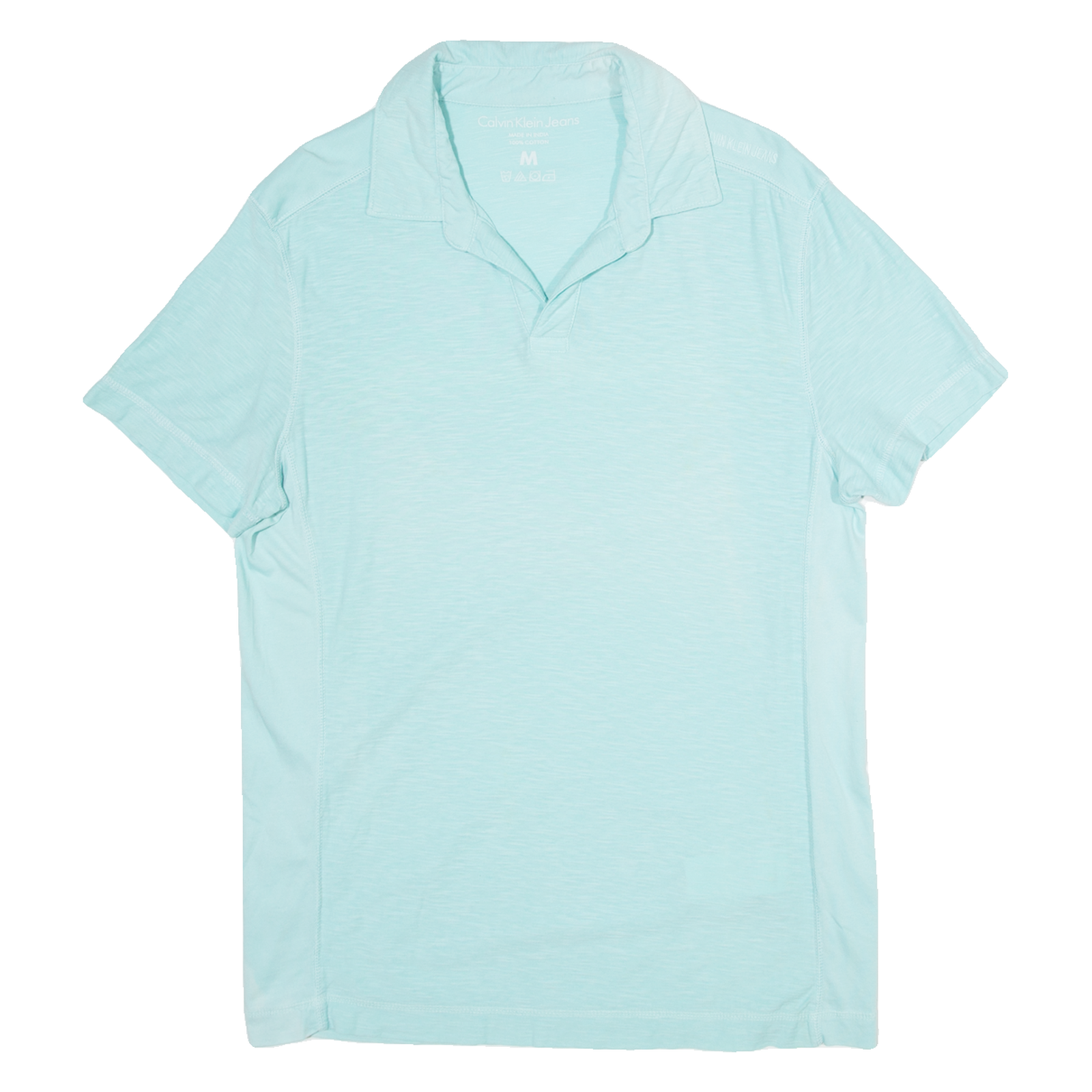CALVIN KLEIN JEANS Mens Polo Shirt Blue M Refurbished - N/A refurbished available on Cerqular