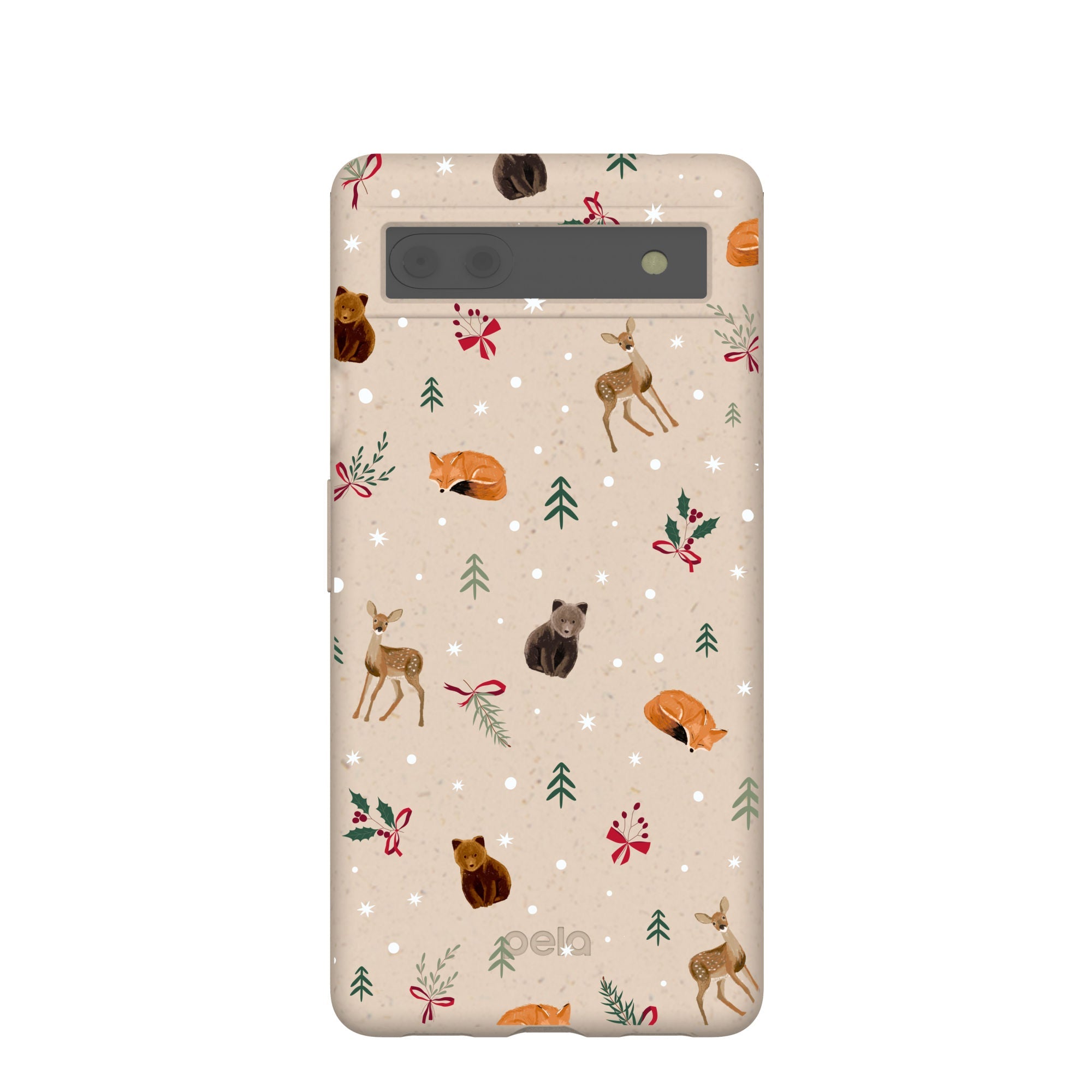 Seashell Winter Woodland Google Pixel 6a Case Refurbished - Pela Case refurbished available on Cerqular