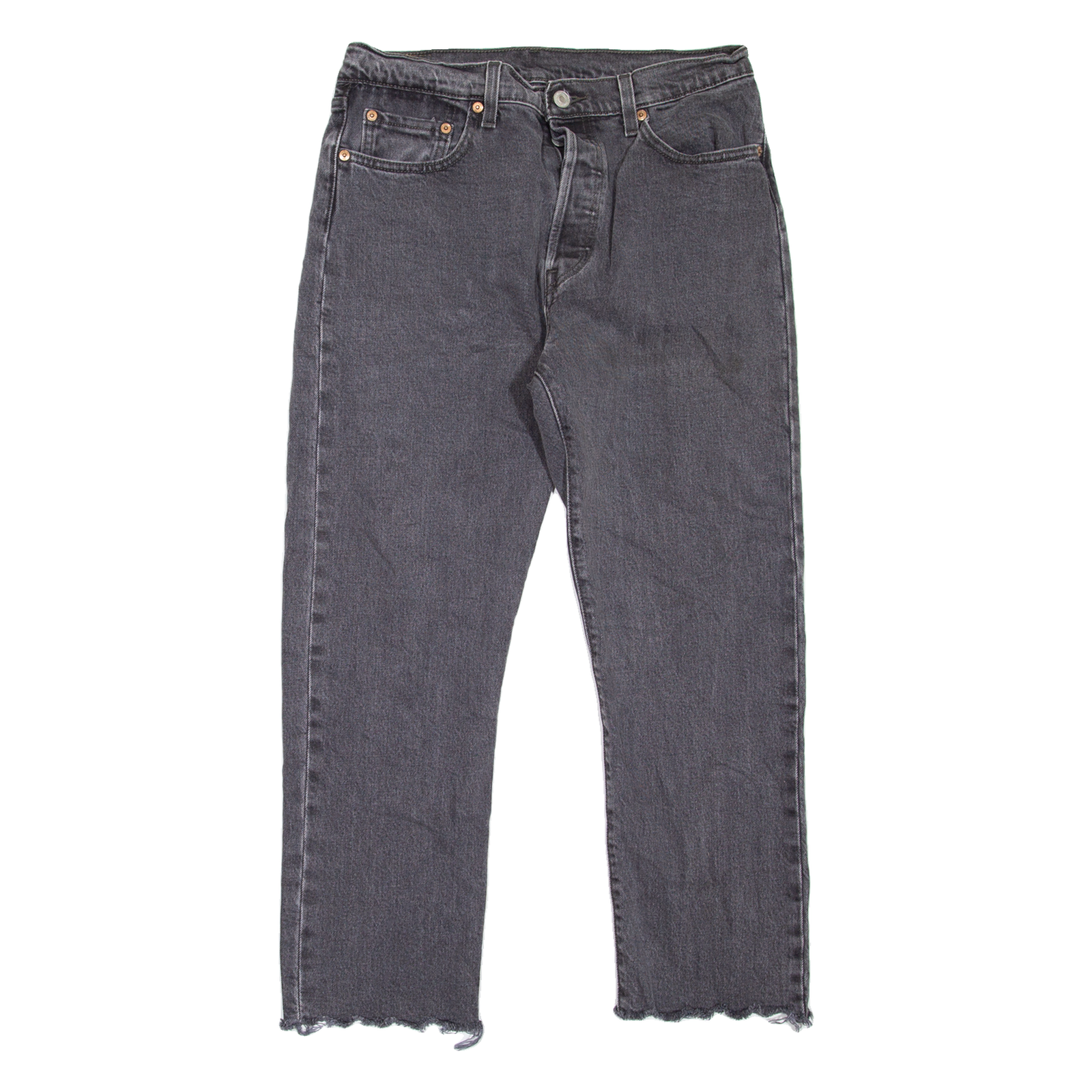LEVI'S 501 Jeans Mens Grey Regular Straight W29 L26 Refurbished - N/A refurbished available on Cerqular