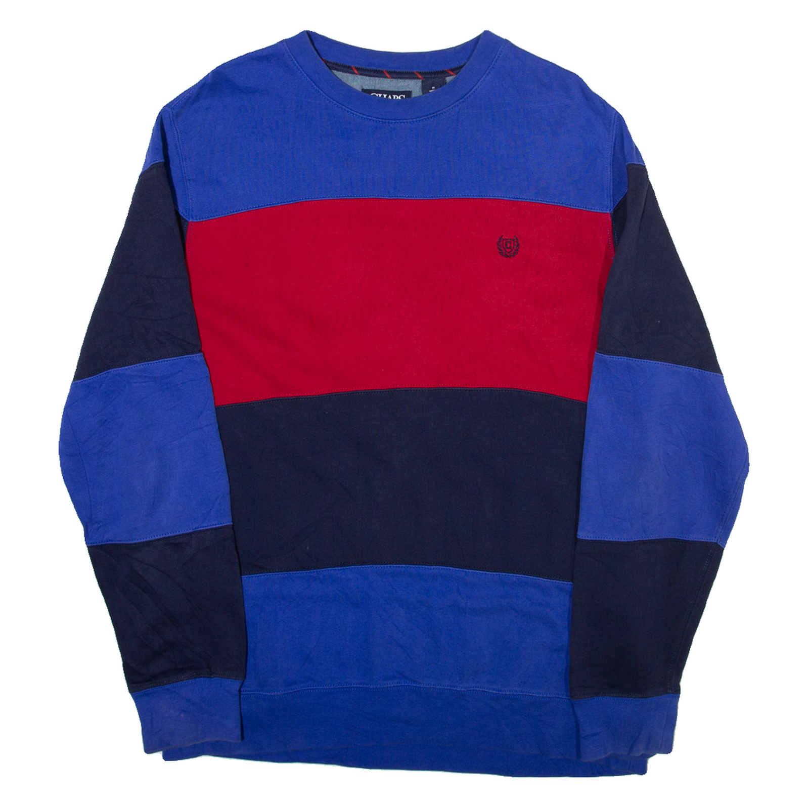 CHAPS Striped Mens Sweatshirt Blue M Refurbished - N/A refurbished available on Cerqular