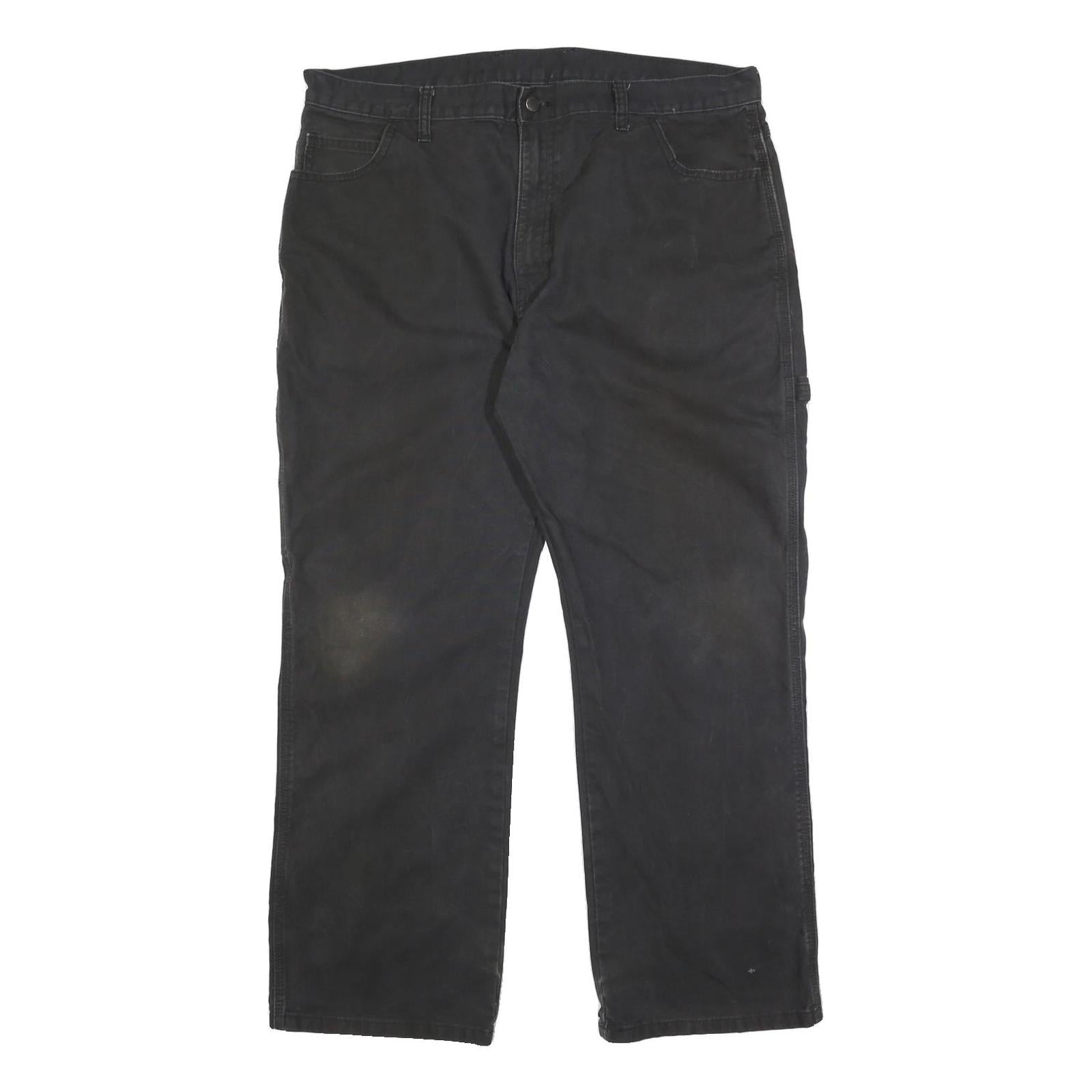 DICKIES Mens Cotton Black Regular Straight Trousers W38 L30 Workwear Casual Refurbished - N/A refurbished available on Cerqular