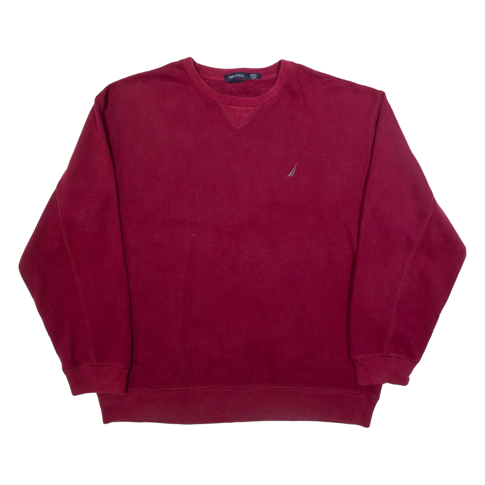 NAUTICA Mens Sweatshirt Maroon 2XL Refurbished - N/A refurbished available on Cerqular