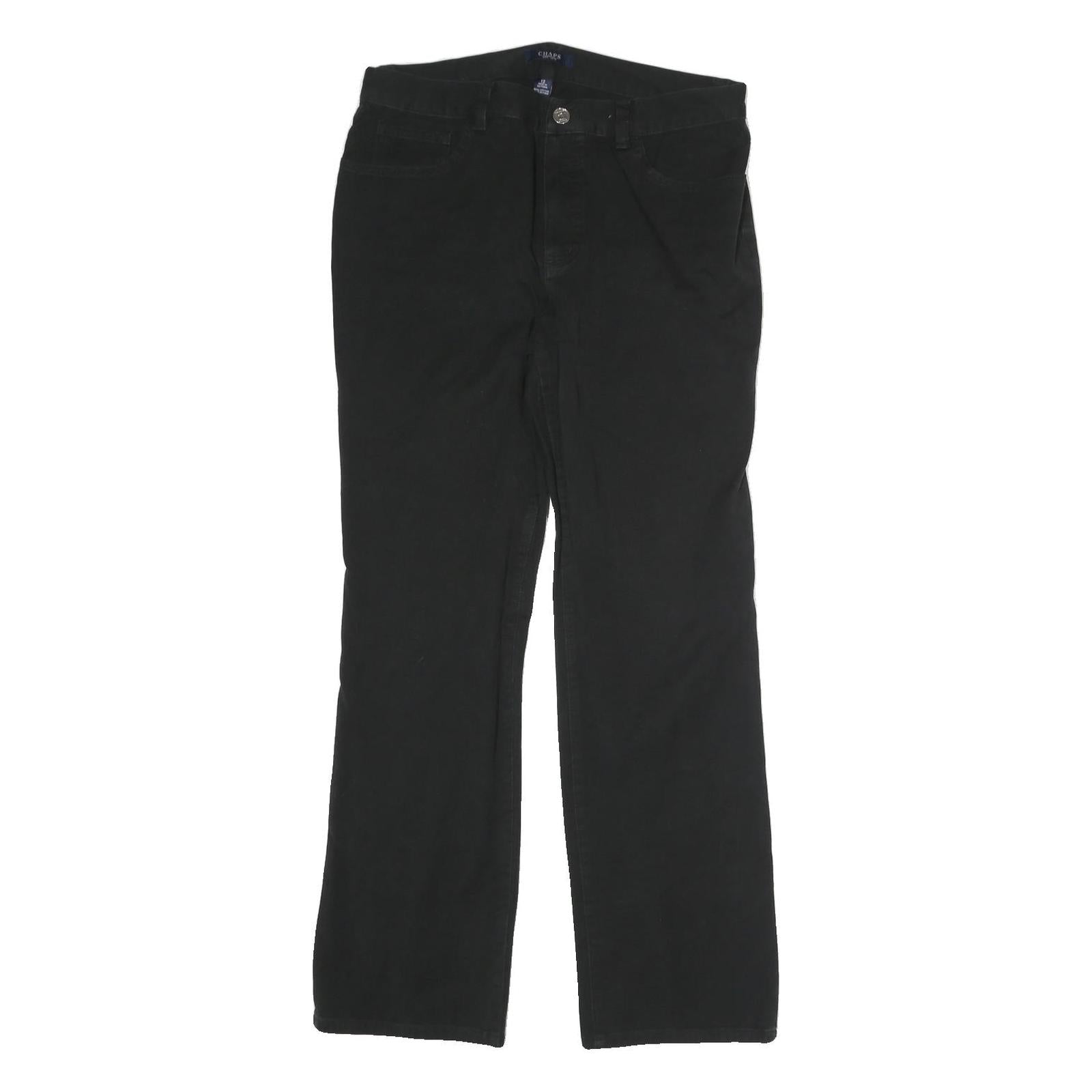 Buy CHAPS Mens Cotton Blend Black Regular Straight Trousers W32 L28 Classic Zip Refurbished - $33.79 CHAPS Mens Cotton Blend Black Regular Straight Trousers W32 L28 Classic Zip Refurbished - N/A refurbished available on Cerqular