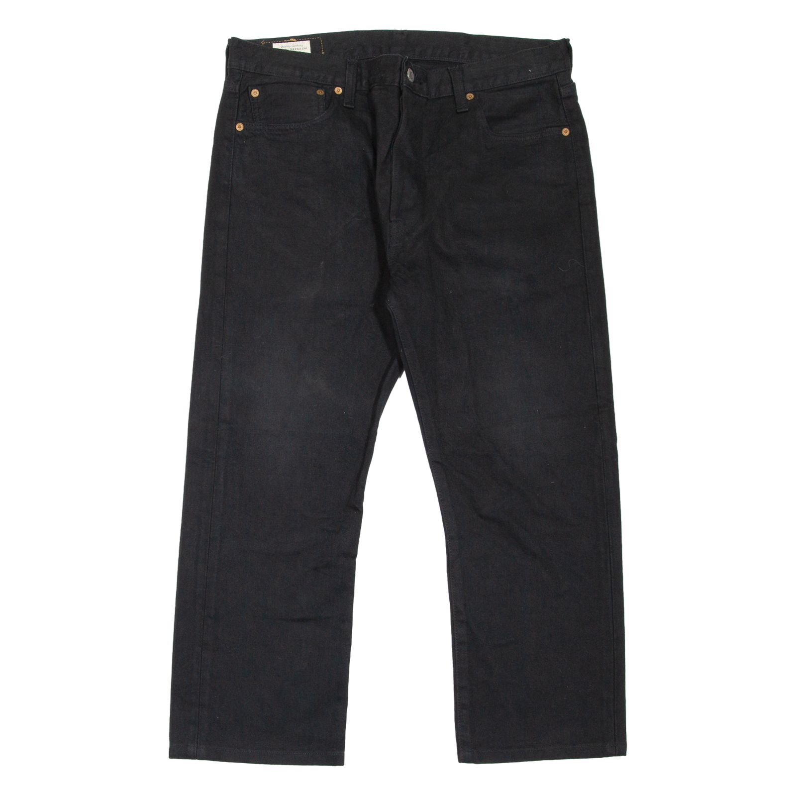 LEVI'S 501 BIG E Jeans Mens Black Regular Straight W34 L24 Refurbished - N/A refurbished available on Cerqular