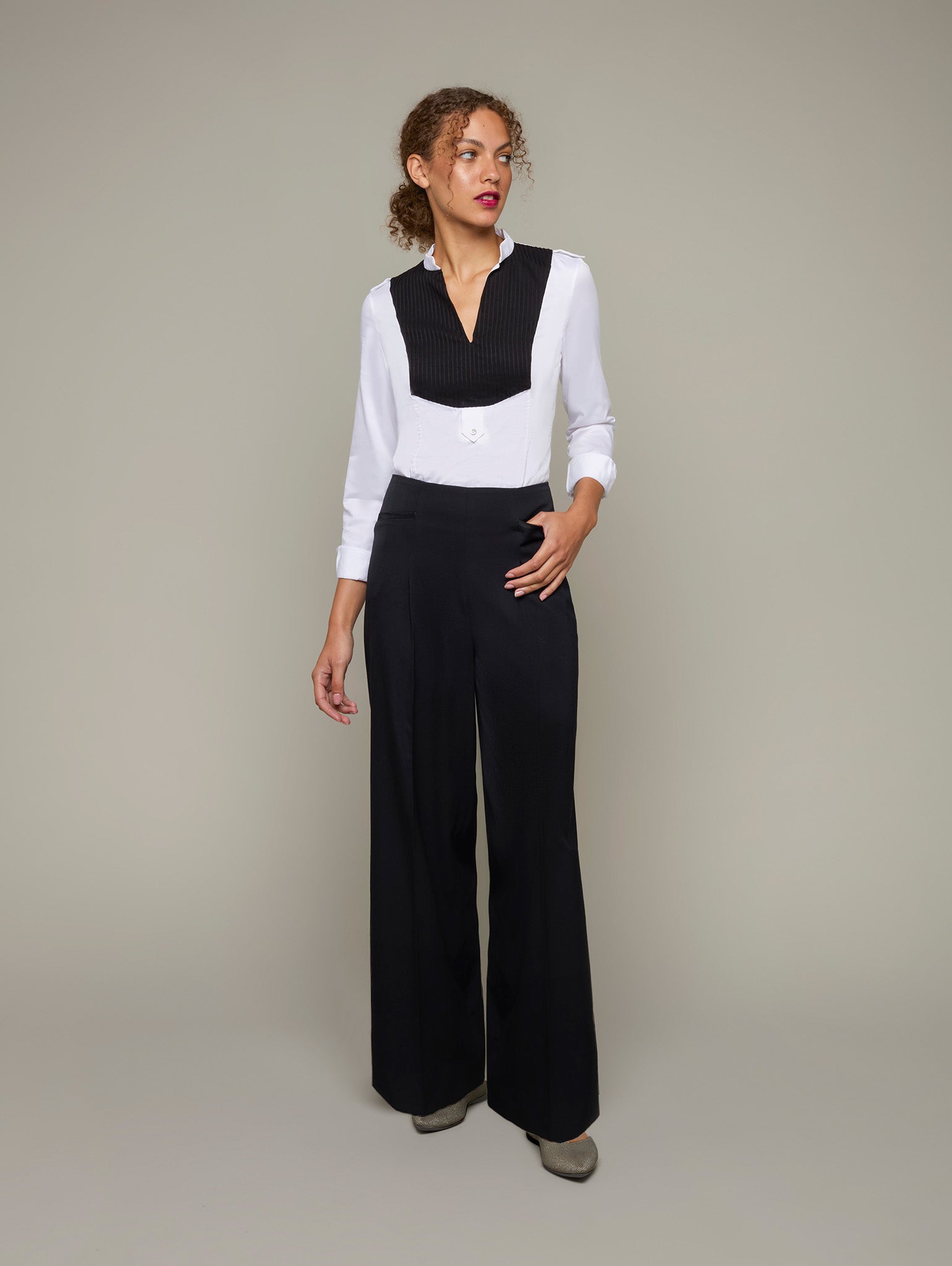 CROSETTE | Organic Cotton Pintuck Shirt | Colour: WHITE | Size: S Refurbished - N/A refurbished available on Cerqular