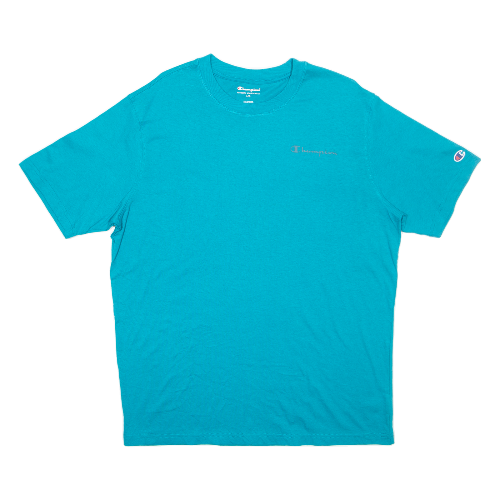 CHAMPION Mens T-Shirt Blue L Refurbished - N/A refurbished available on Cerqular