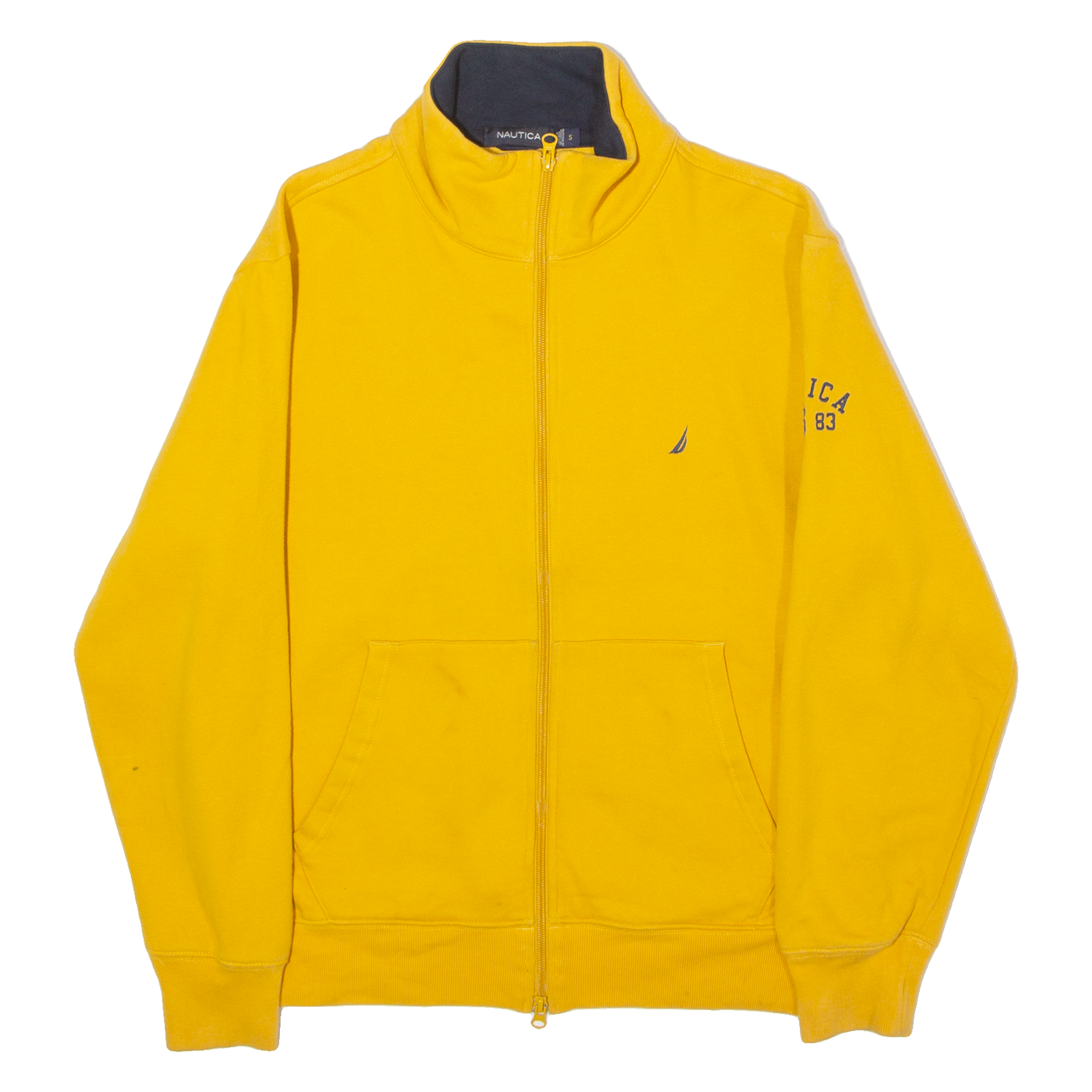 NAUTICA Mens Track Jacket Yellow Jersey S Refurbished - N/A refurbished available on Cerqular
