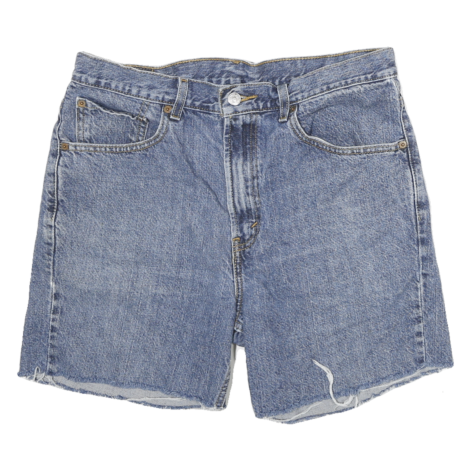 LEVI'S Mens Denim Blue Casual Cut-Off Shorts XL W32 Classic Cotton Blend Refurbished - N/A refurbished available on Cerqular