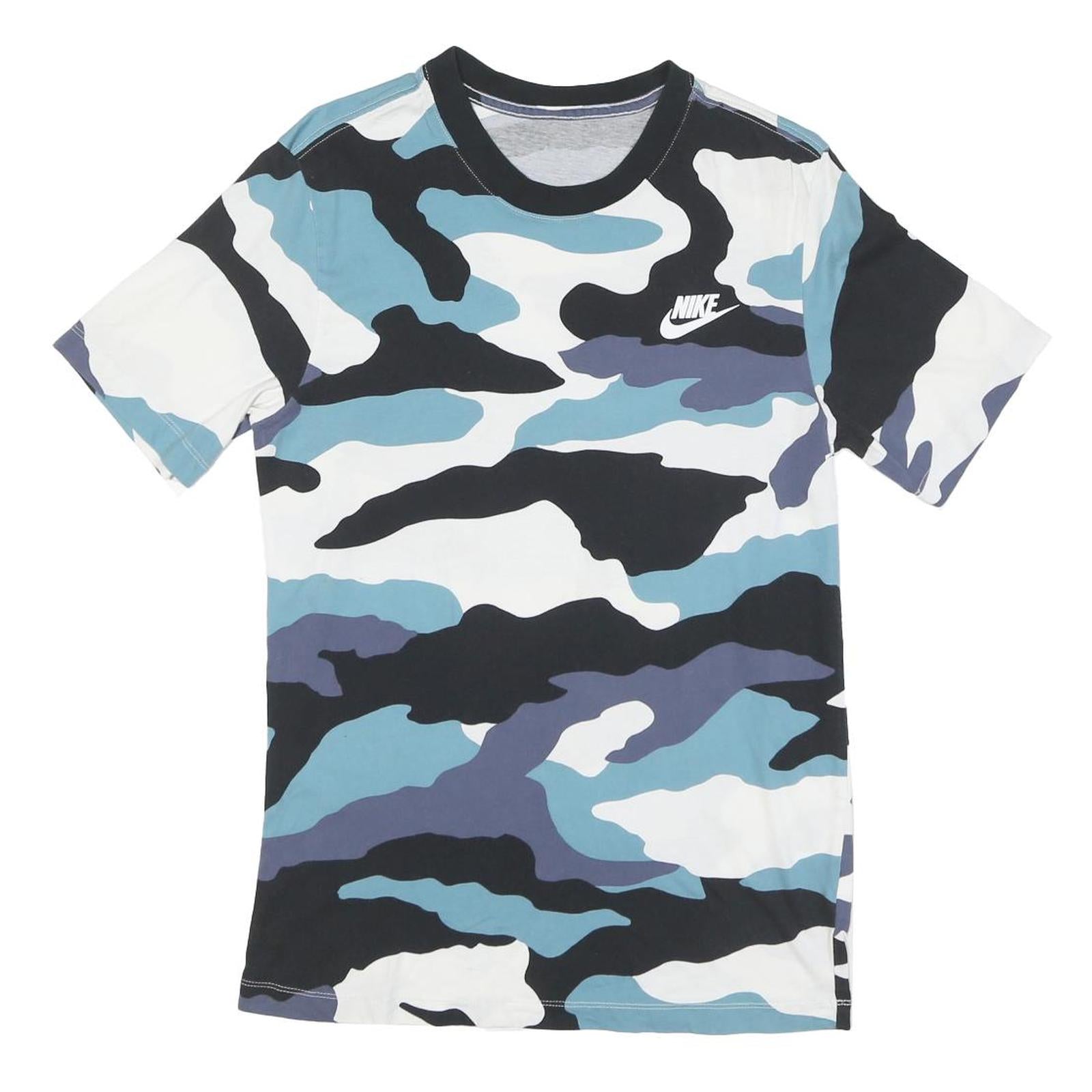 Buy NIKE Mens Blue Black & White Camouflage Graphic T-Shirt S Short Sleeve Crew Refurbished - $16.89 NIKE Mens Blue Black & White Camouflage Graphic T-Shirt S Short Sleeve Crew Refurbished - N/A refurbished available on Cerqular