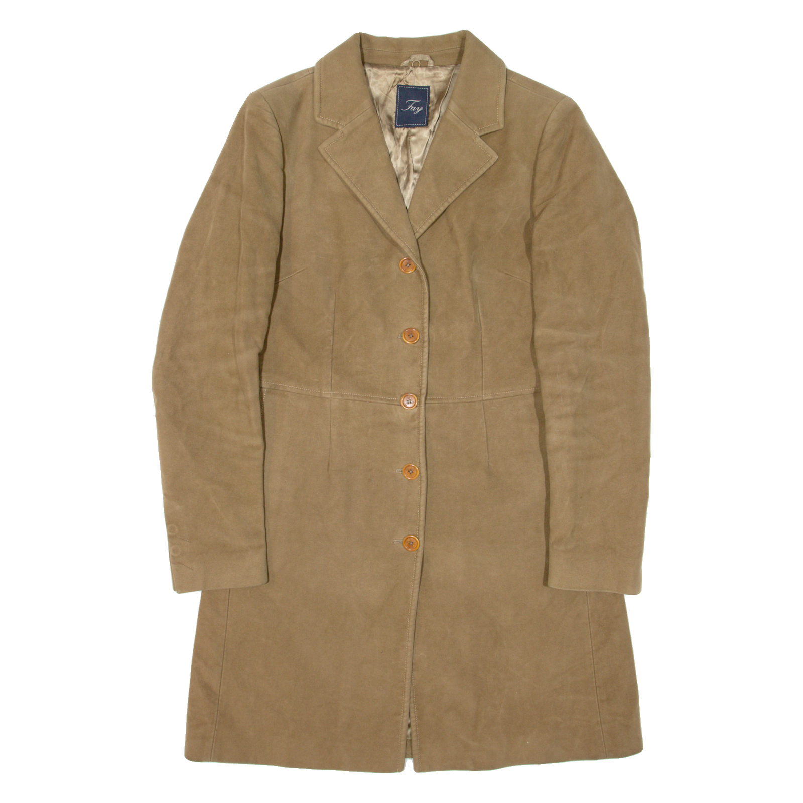 FAY Womens Overcoat Coat Brown M Refurbished - N/A refurbished available on Cerqular
