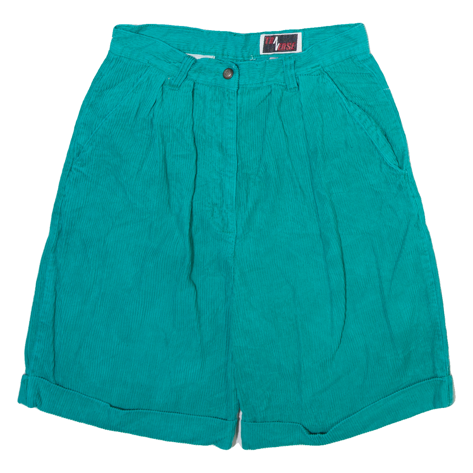 TRAVERSE Womens Corduroy Shorts Blue XS W26 Refurbished - N/A refurbished available on Cerqular