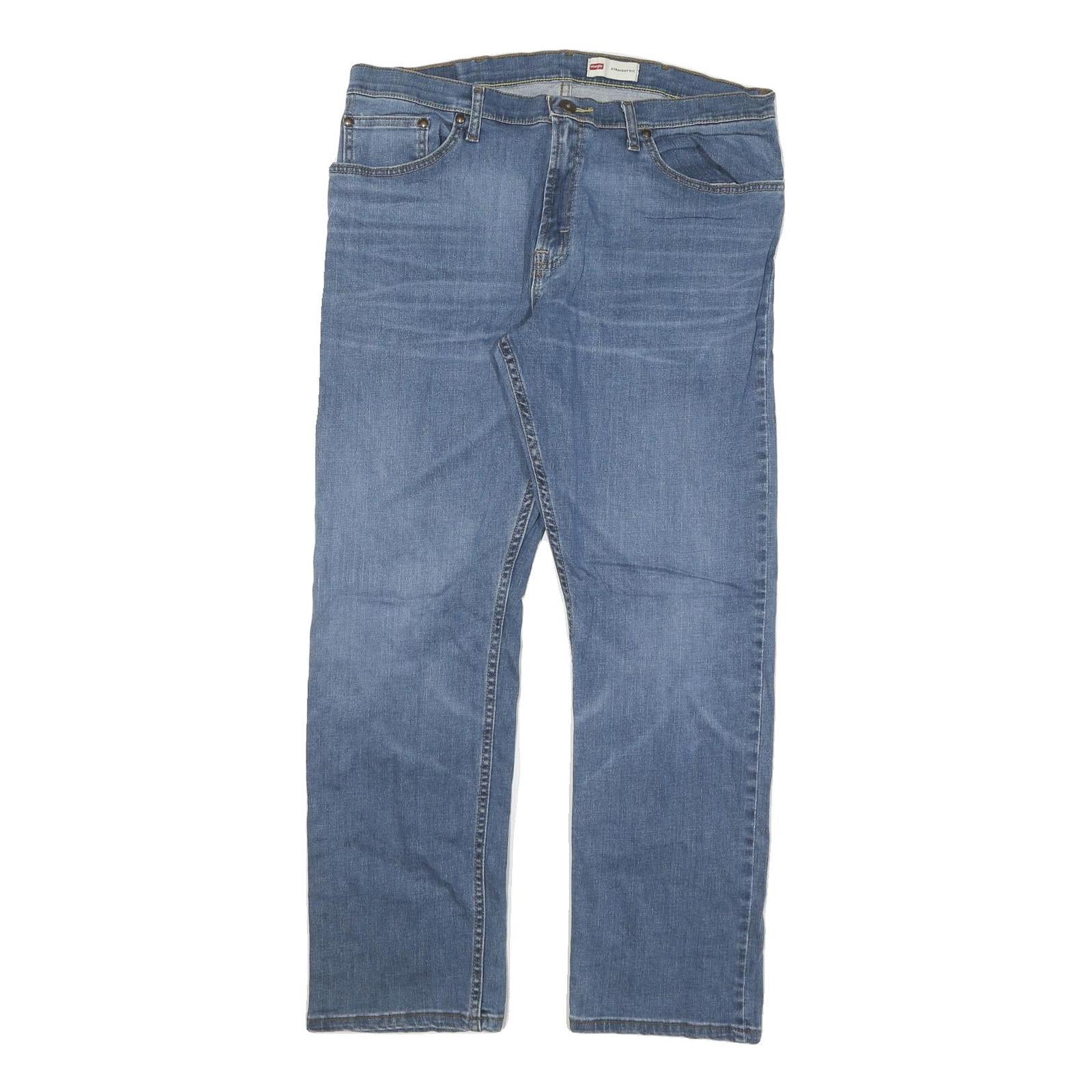 WRANGLER Mens Regular Fit Blue Denim Jeans W36 L32 Classic Cotton Blend Zip Refurbished - N/A refurbished available on Cerqular
