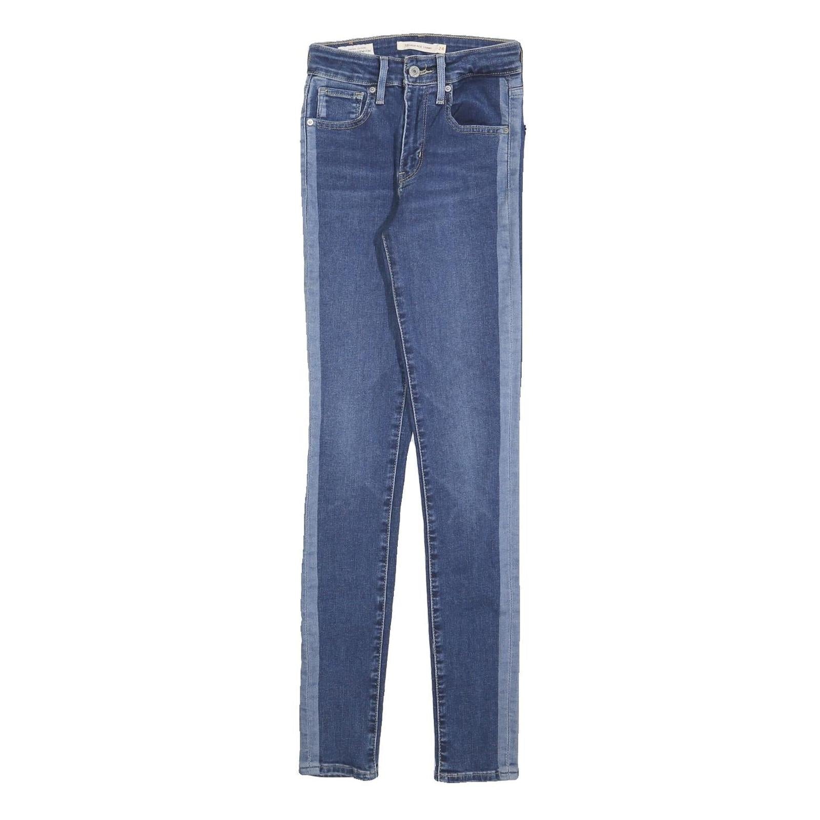 LEVI'S 721 Womens Slim Skinny Denim Medium Blue Cotton Blend Jeans W24 L30 Refurbished - N/A refurbished available on Cerqular