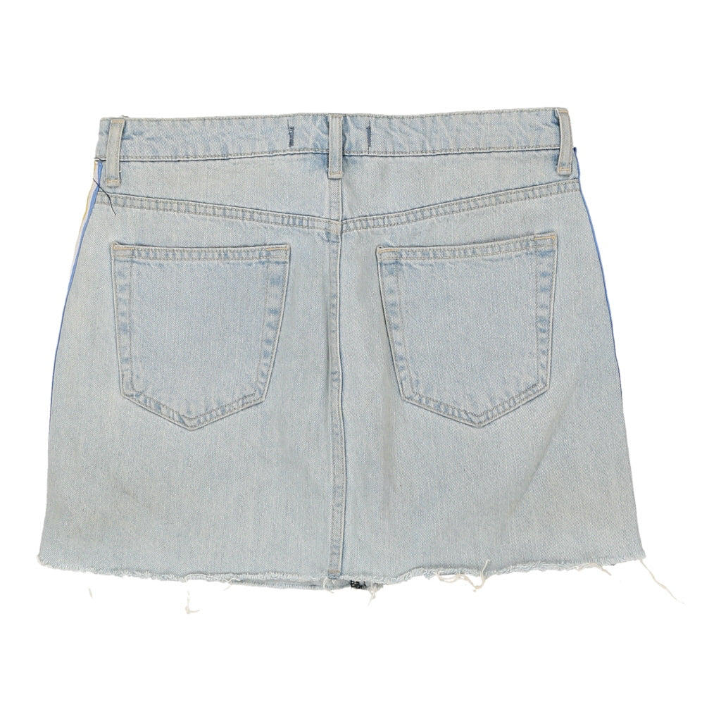 Tally Weij Denim Skirt - 30W UK 10 Light Wash Cotton Refurbished - Thrifted (note: this is a term often used to describe second- refurbished available on Cerqular