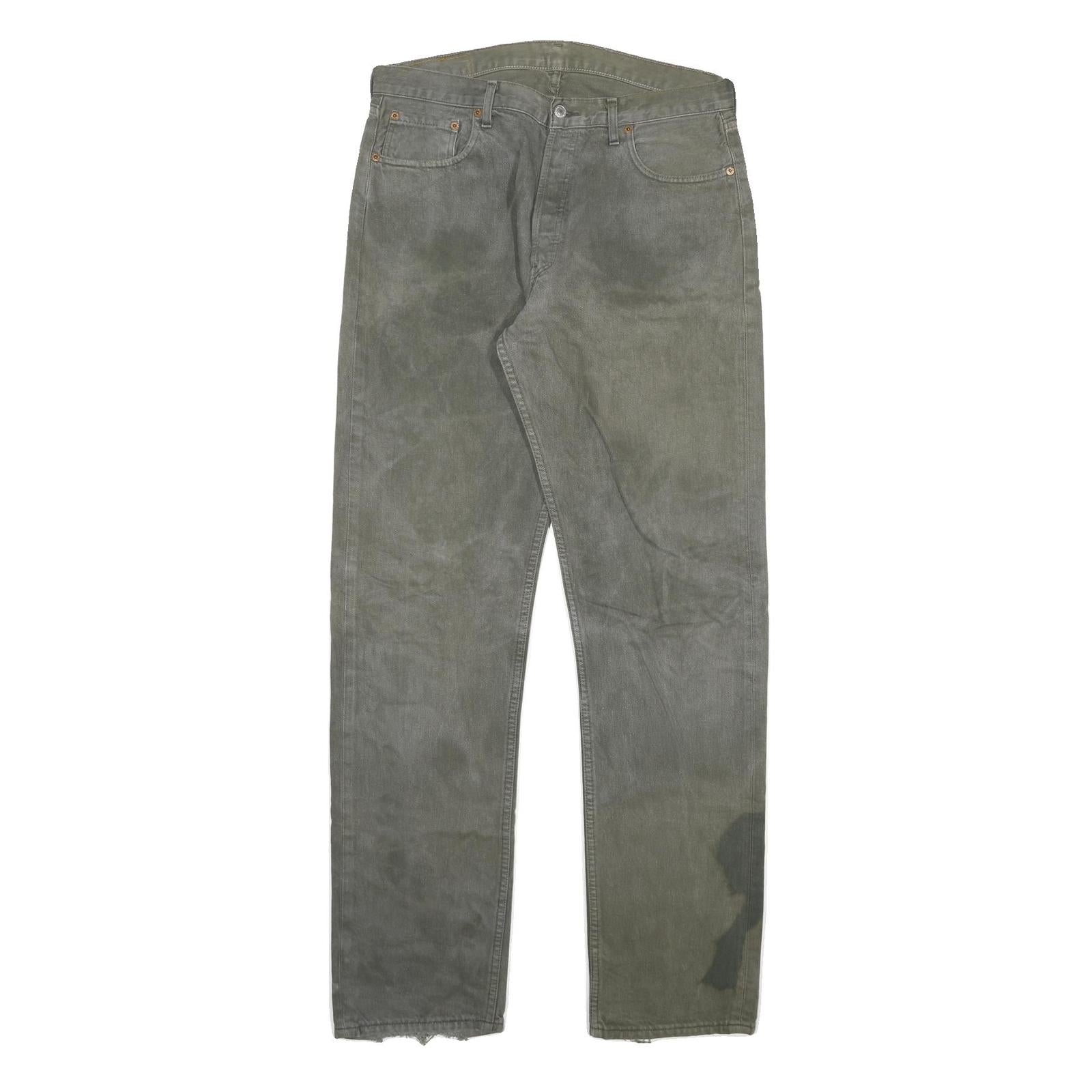 LEVI'S 517 Mens Jeans Grey Regular Straight Denim Medium W36 L36 Classic Fit Refurbished - N/A refurbished available on Cerqular