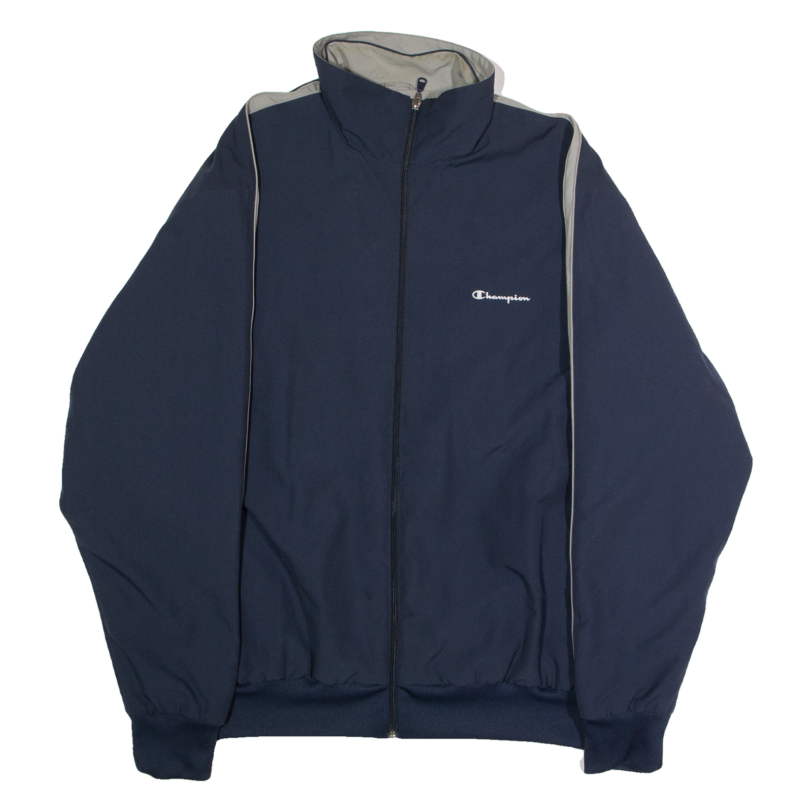 CHAMPION Mens Windbreaker Jacket Blue Colourblock XL Refurbished - N/A refurbished available on Cerqular