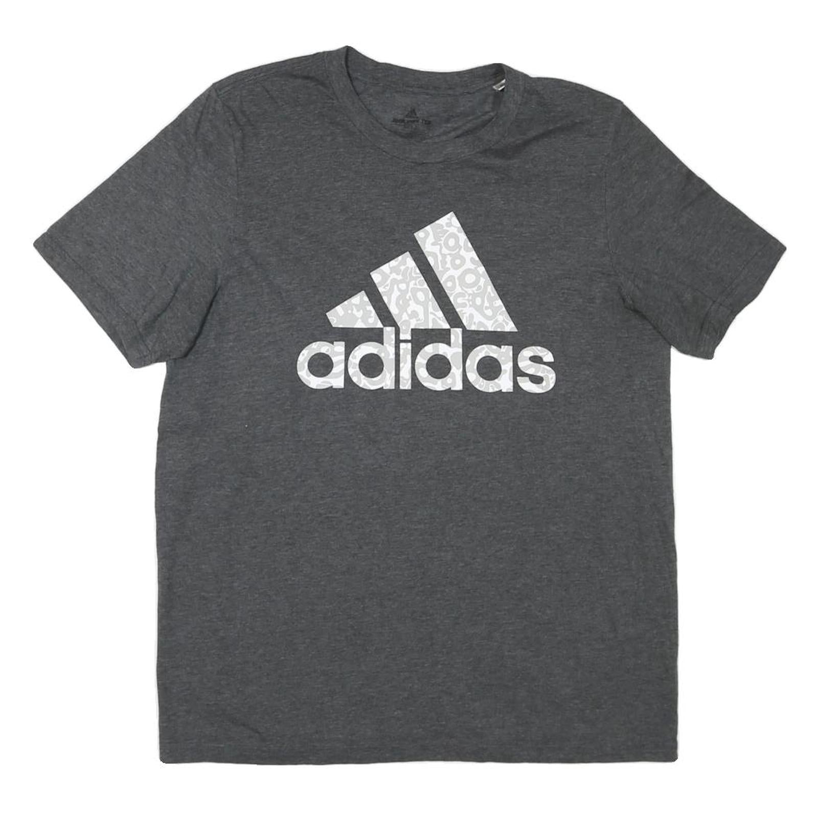Buy ADIDAS Mens Grey Cotton Blend T-Shirt M Short Sleeve Crew Neck Logo Graphic Refurbished - $16.89 ADIDAS Mens Grey Cotton Blend T-Shirt M Short Sleeve Crew Neck Logo Graphic Refurbished - N/A refurbished available on Cerqular