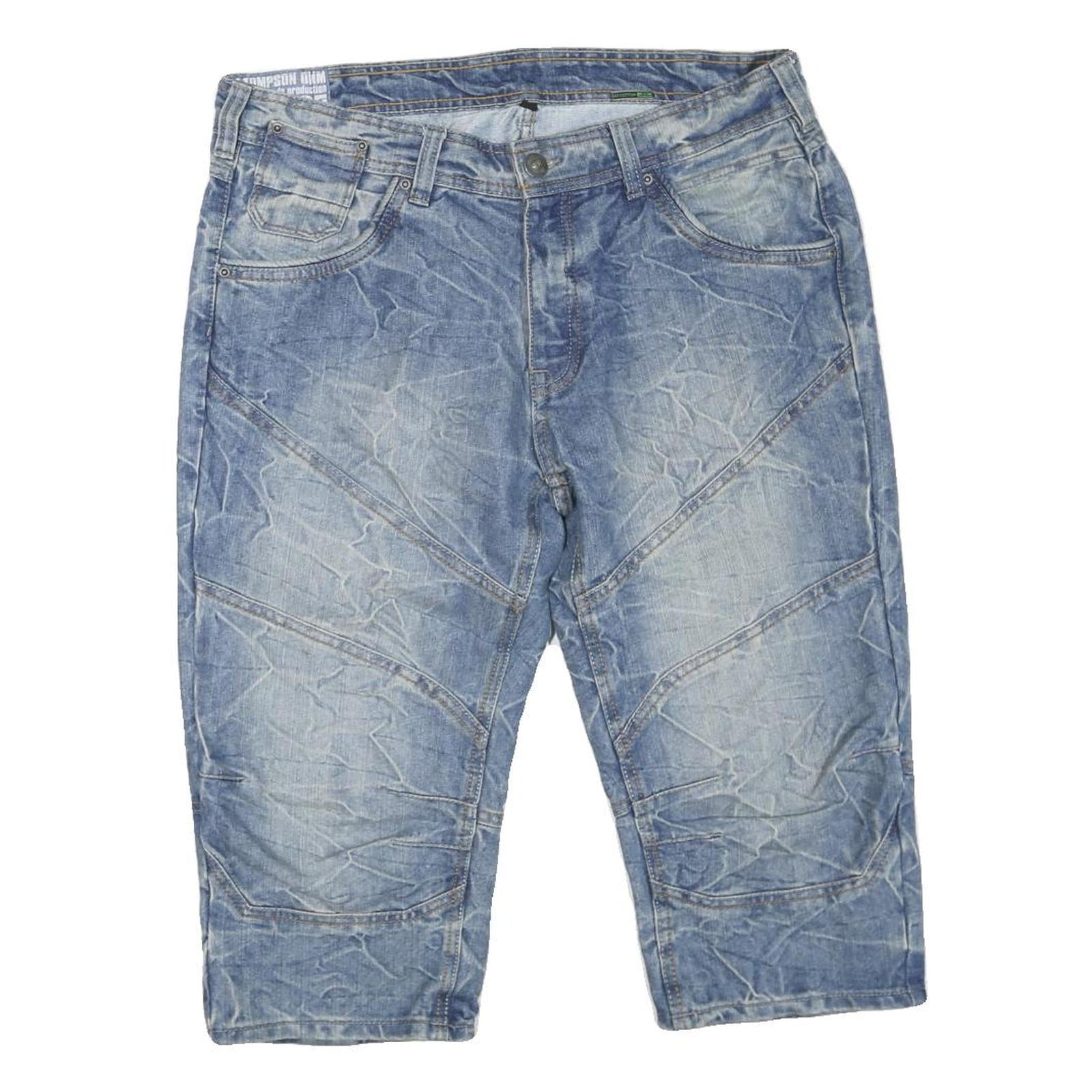 Buy TOM TOMPSON Mens Denim Blue Casual Shorts M W34 Stylish Stitch Detail Refurbished - $18.19 TOM TOMPSON Mens Denim Blue Casual Shorts M W34 Stylish Stitch Detail Refurbished - N/A refurbished available on Cerqular