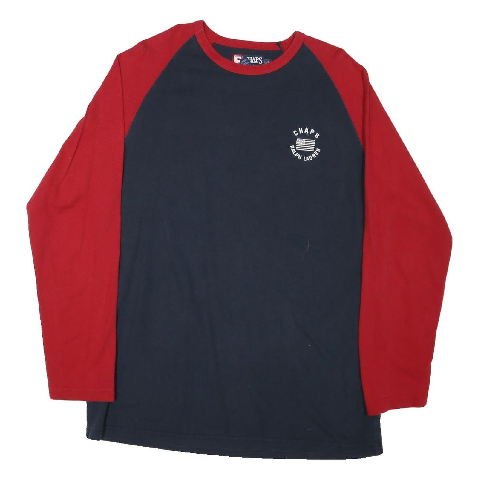 Buy CHAPS Mens Navy & Red Graphic T-Shirt L Long Sleeve Crew Neck Cotton Blend Refurbished - $24.69 CHAPS Mens Navy & Red Graphic T-Shirt L Long Sleeve Crew Neck Cotton Blend Refurbished - N/A refurbished available on Cerqular