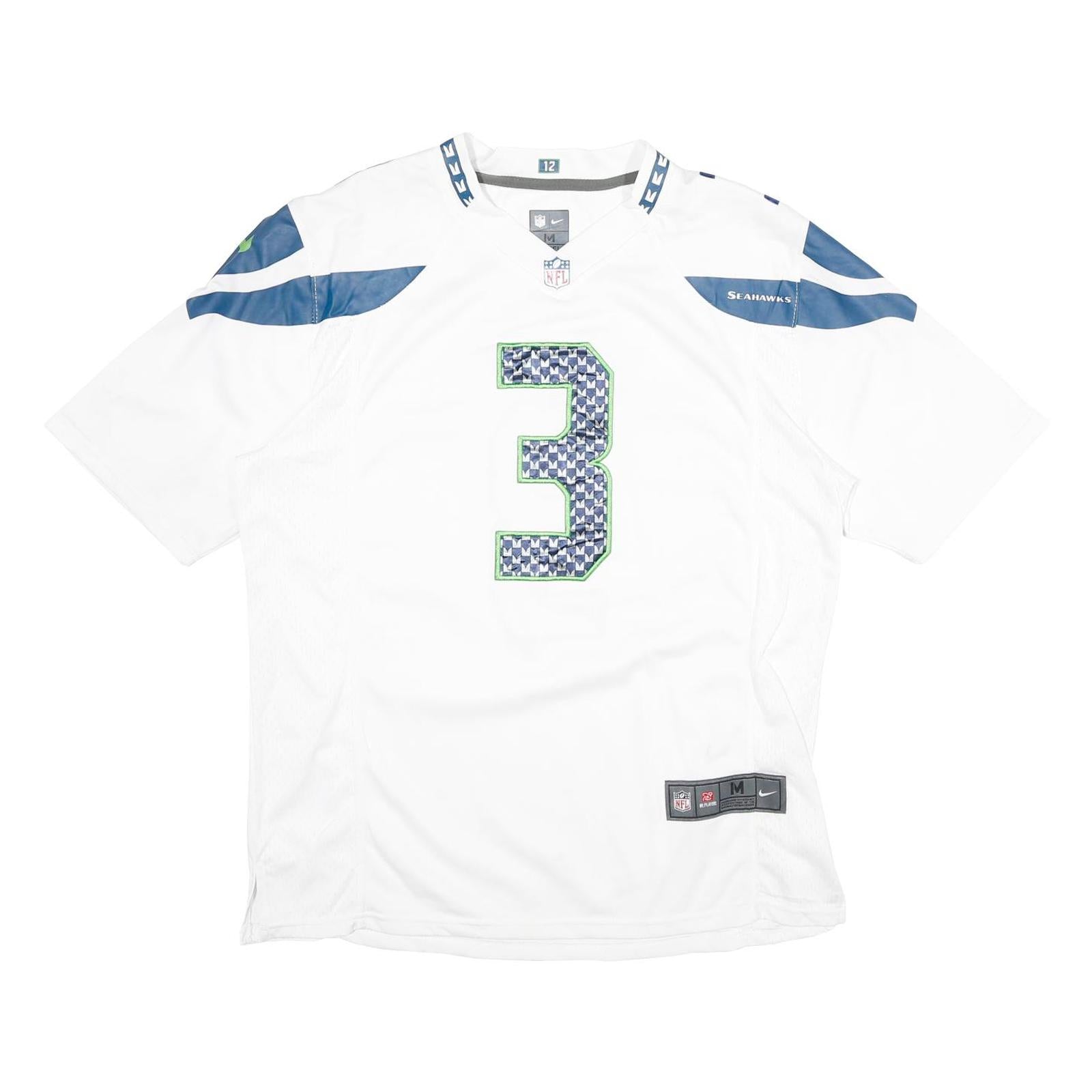 Buy NFL Mens White Seahawks Wilson Football Shirt M Short Sleeve V-Neck Refurbished - $29.89 NFL Mens White Seahawks Wilson Football Shirt M Short Sleeve V-Neck Refurbished - N/A refurbished available on Cerqular