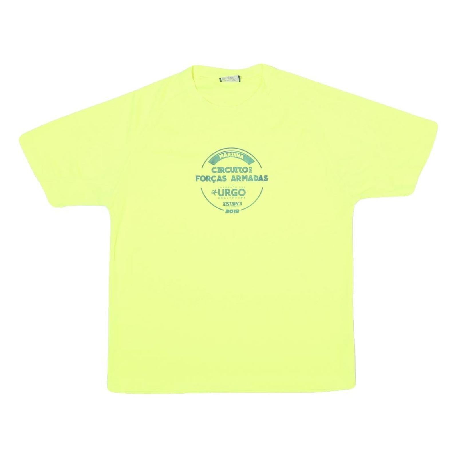 Mens Yellow Graphic T-Shirt M Short Sleeve Crew Neck Casual Sporty Refurbished - N/A refurbished available on Cerqular